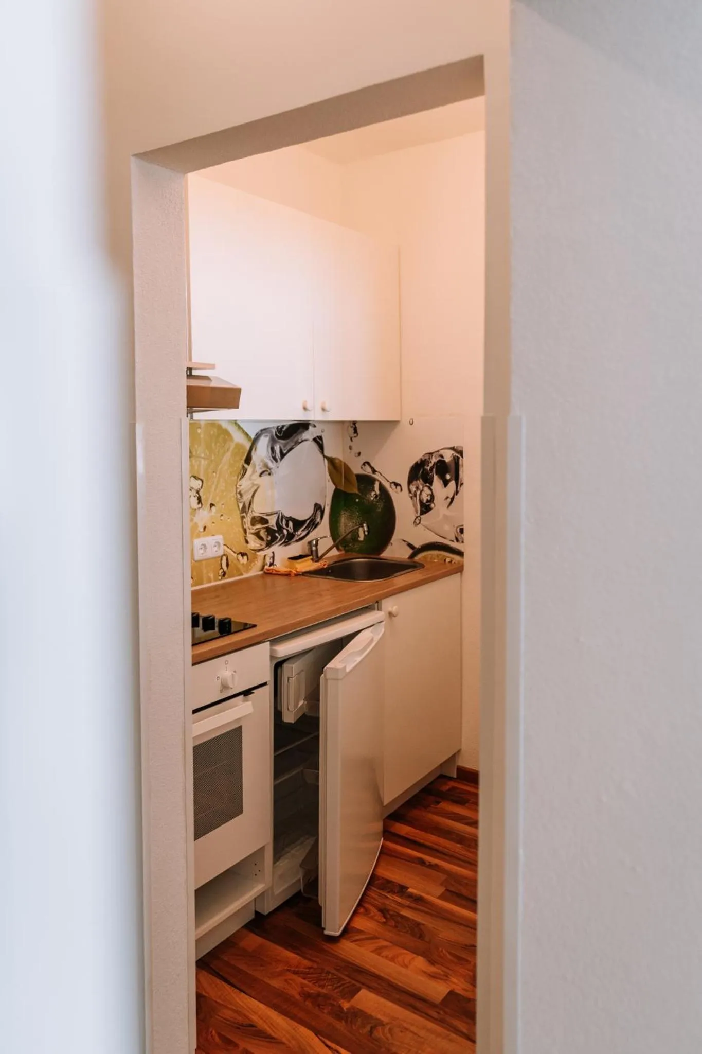 Kitchen or kitchenette in Hotel Garni Familie Gruber