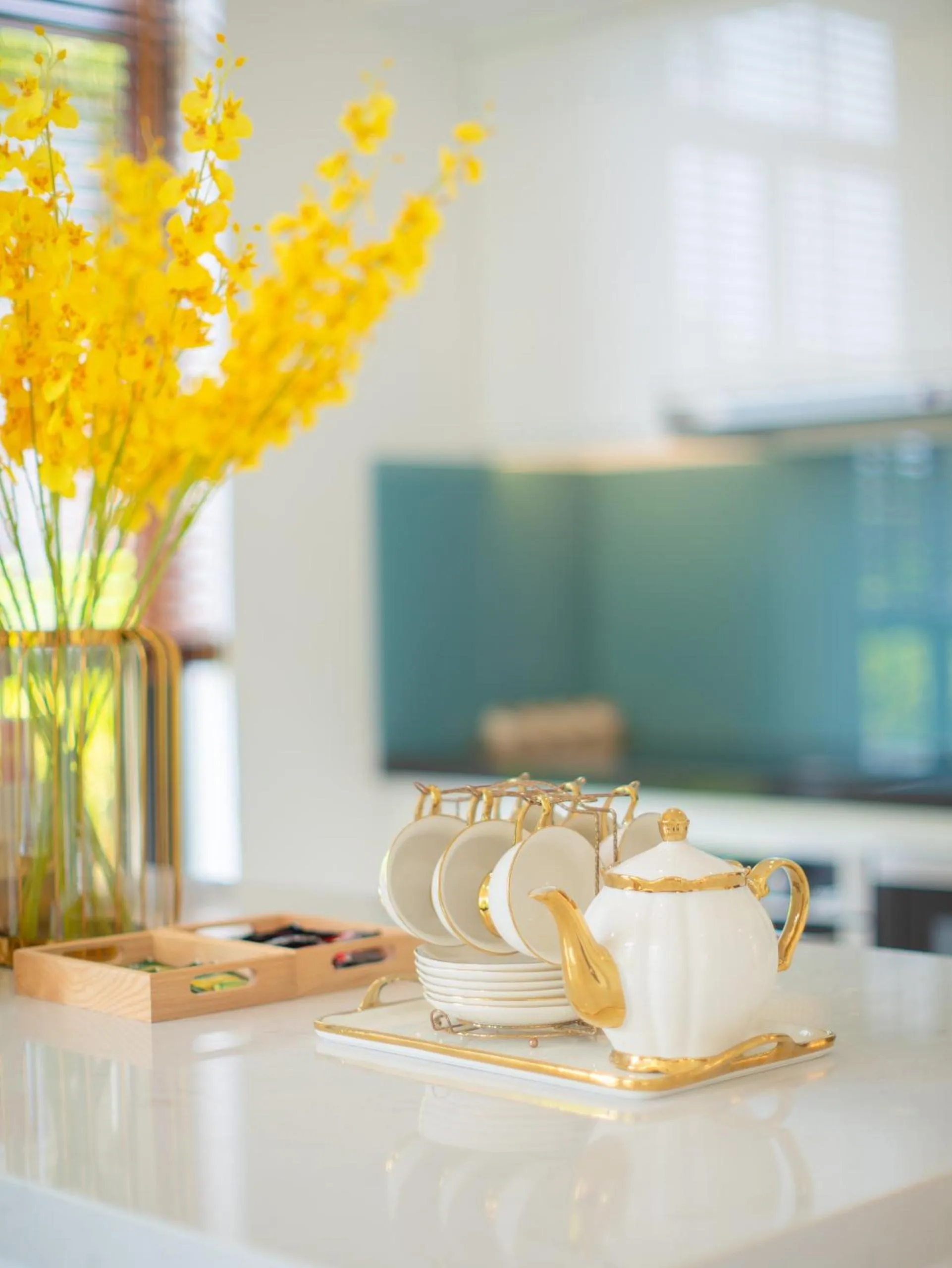 kitchen in Hese Pool Villas & Resort Cam Ranh