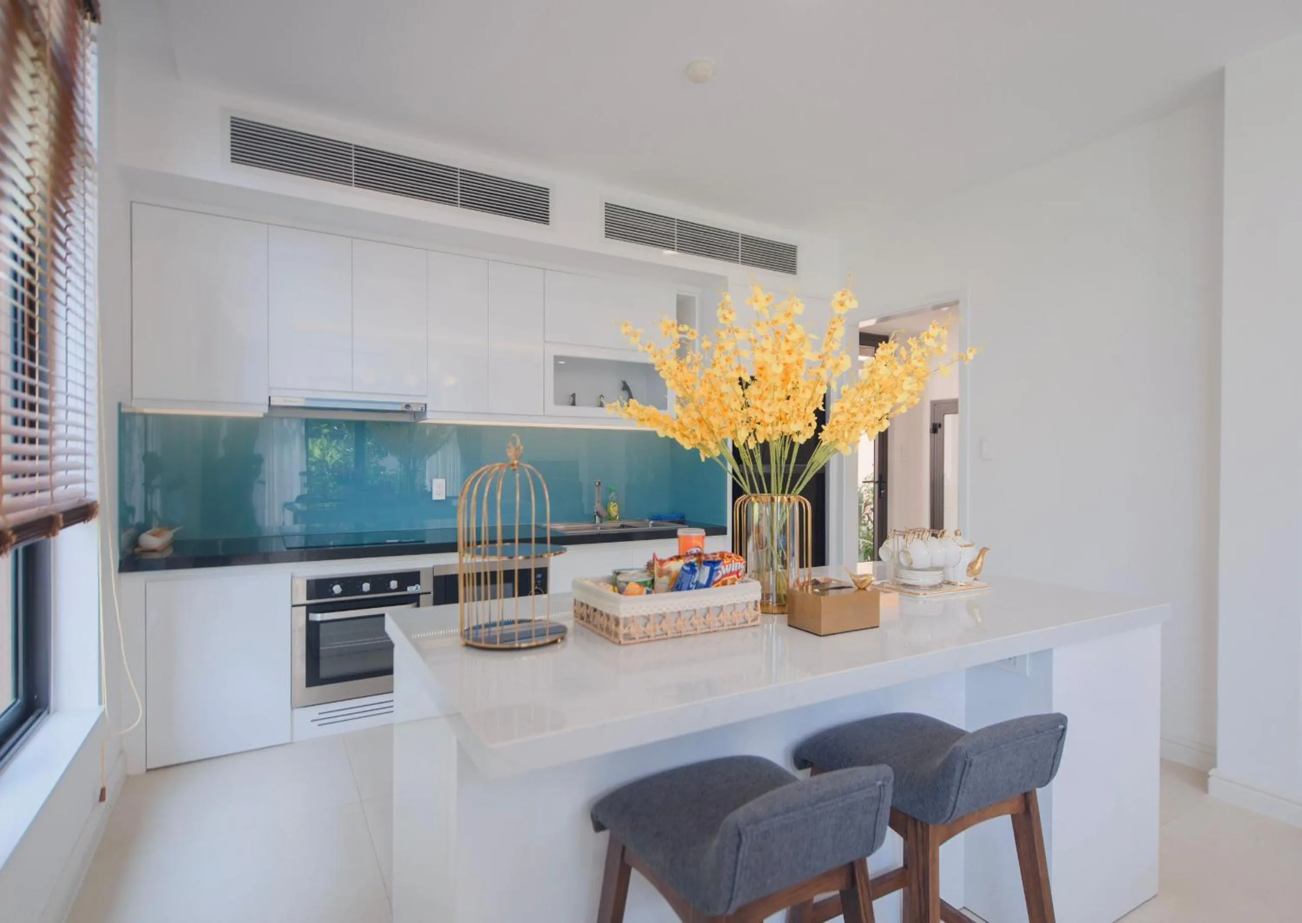 kitchen in Hese Pool Villas & Resort Cam Ranh