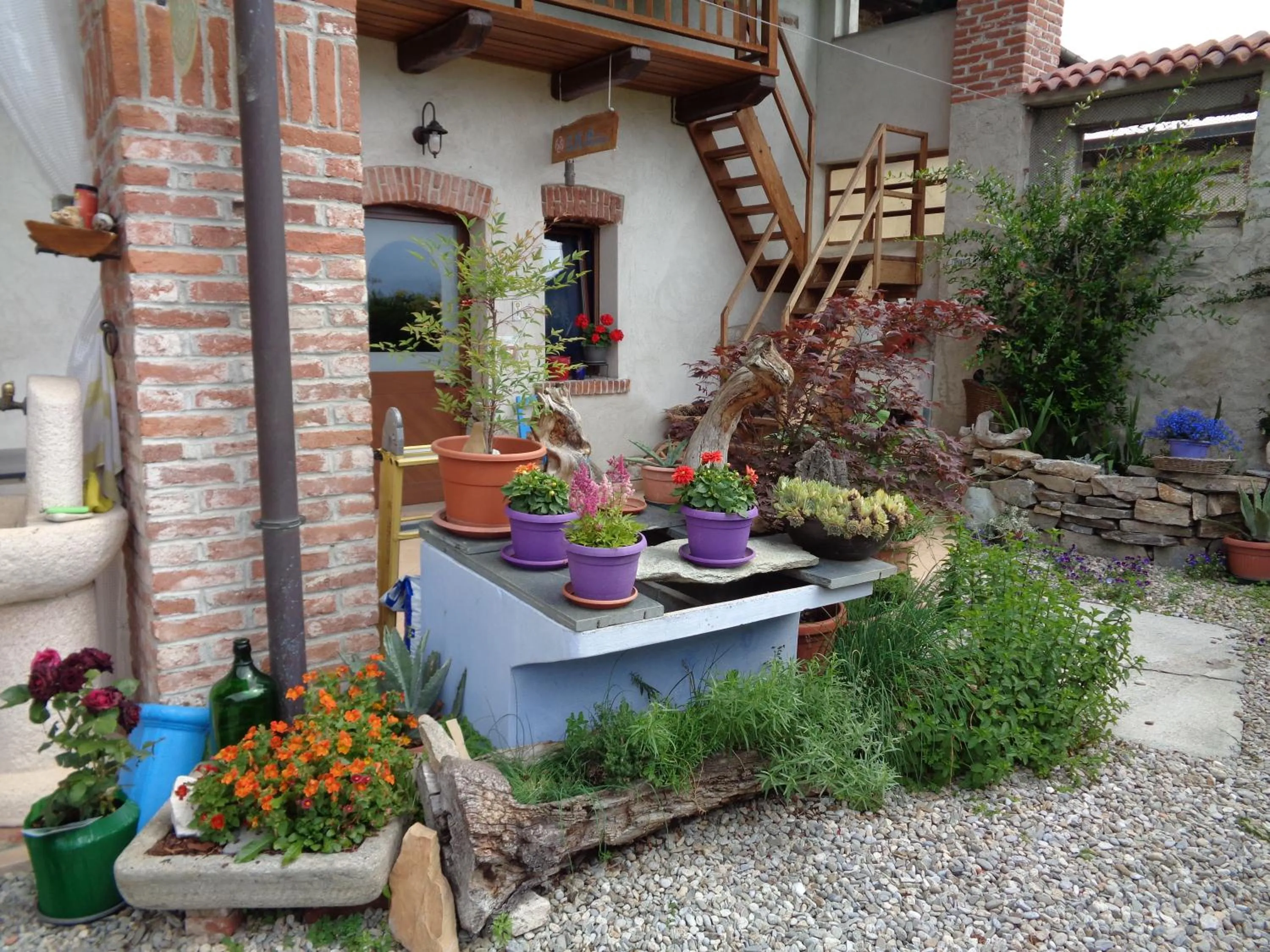 Garden view in Bed and breakfast Al Rudun