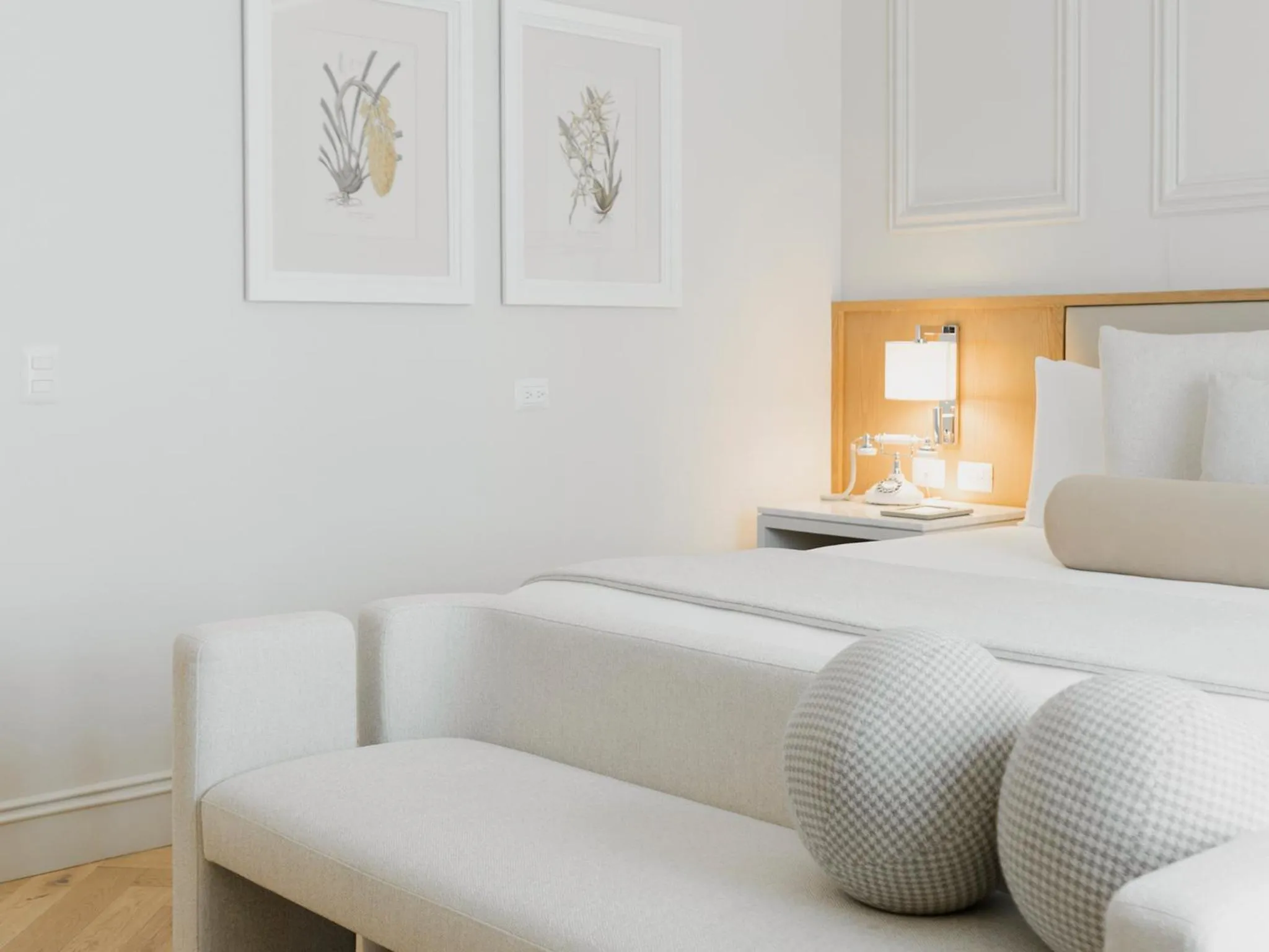 Decorative detail, Bed in Hotel Maria Camille