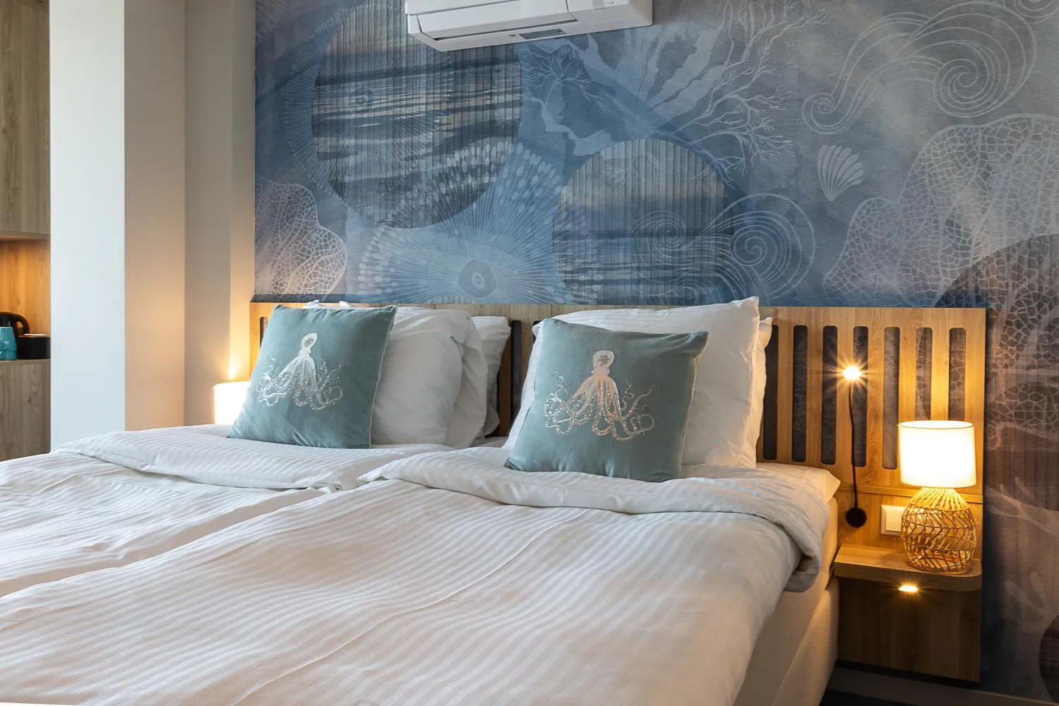 Bed in Beachfront Boutiquehotel