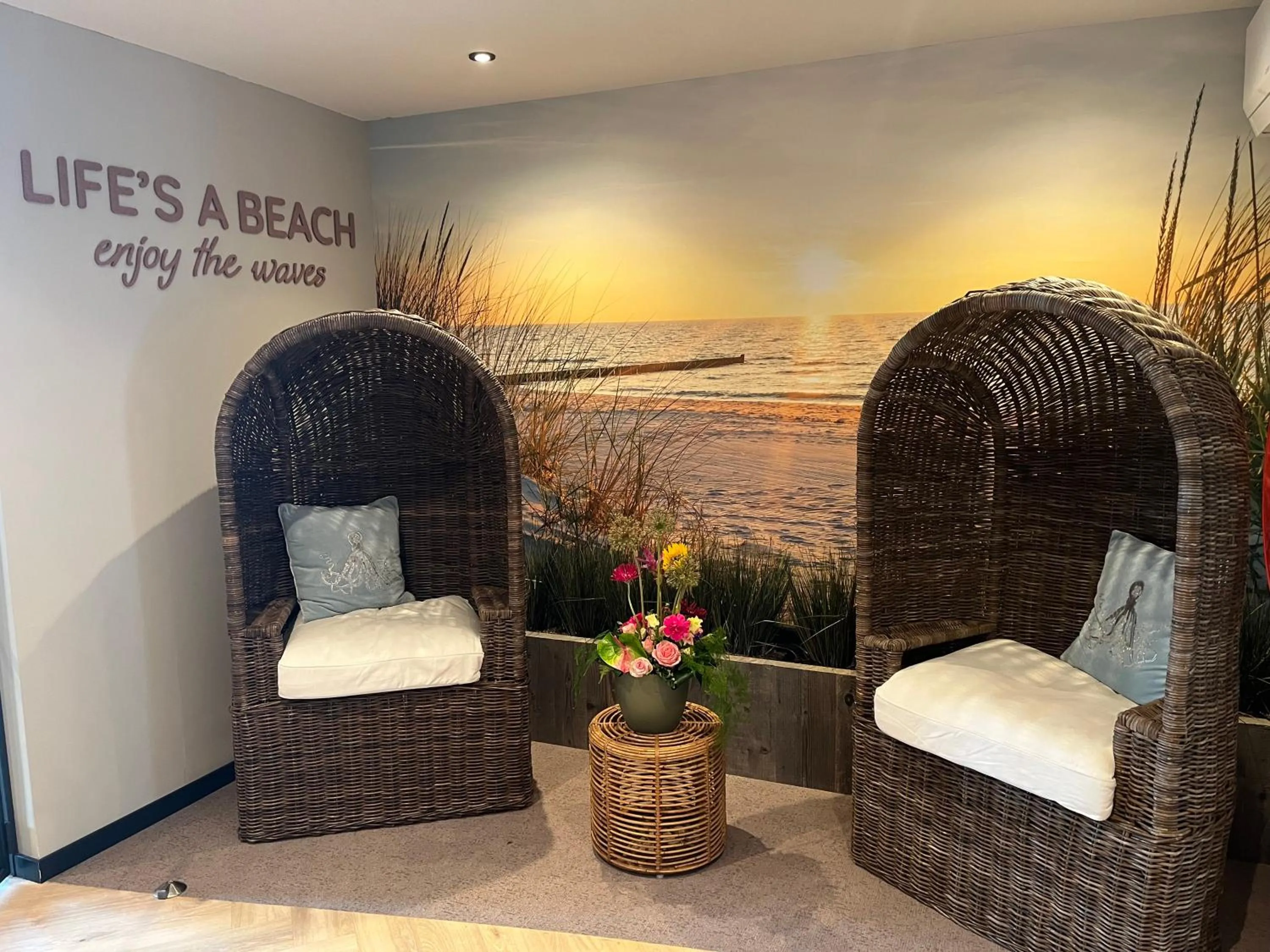 Lobby or reception in Beachfront Boutiquehotel