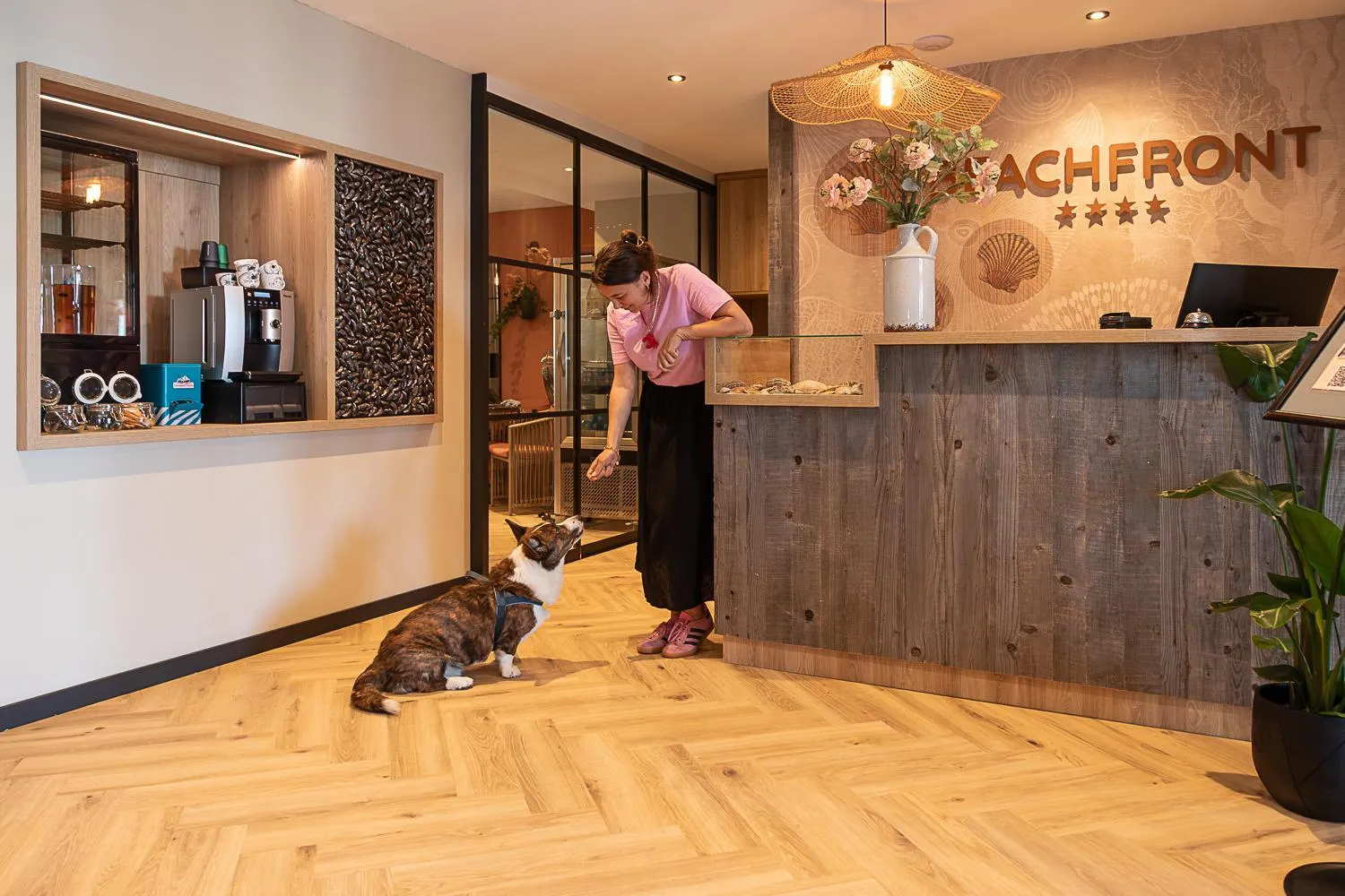 Lobby or reception in Beachfront Boutiquehotel