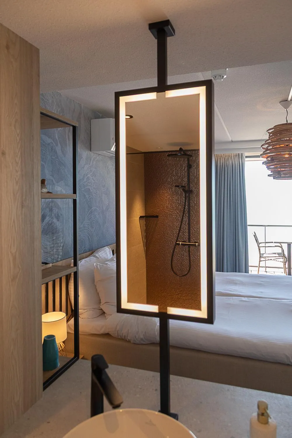 Bed in Beachfront Boutiquehotel