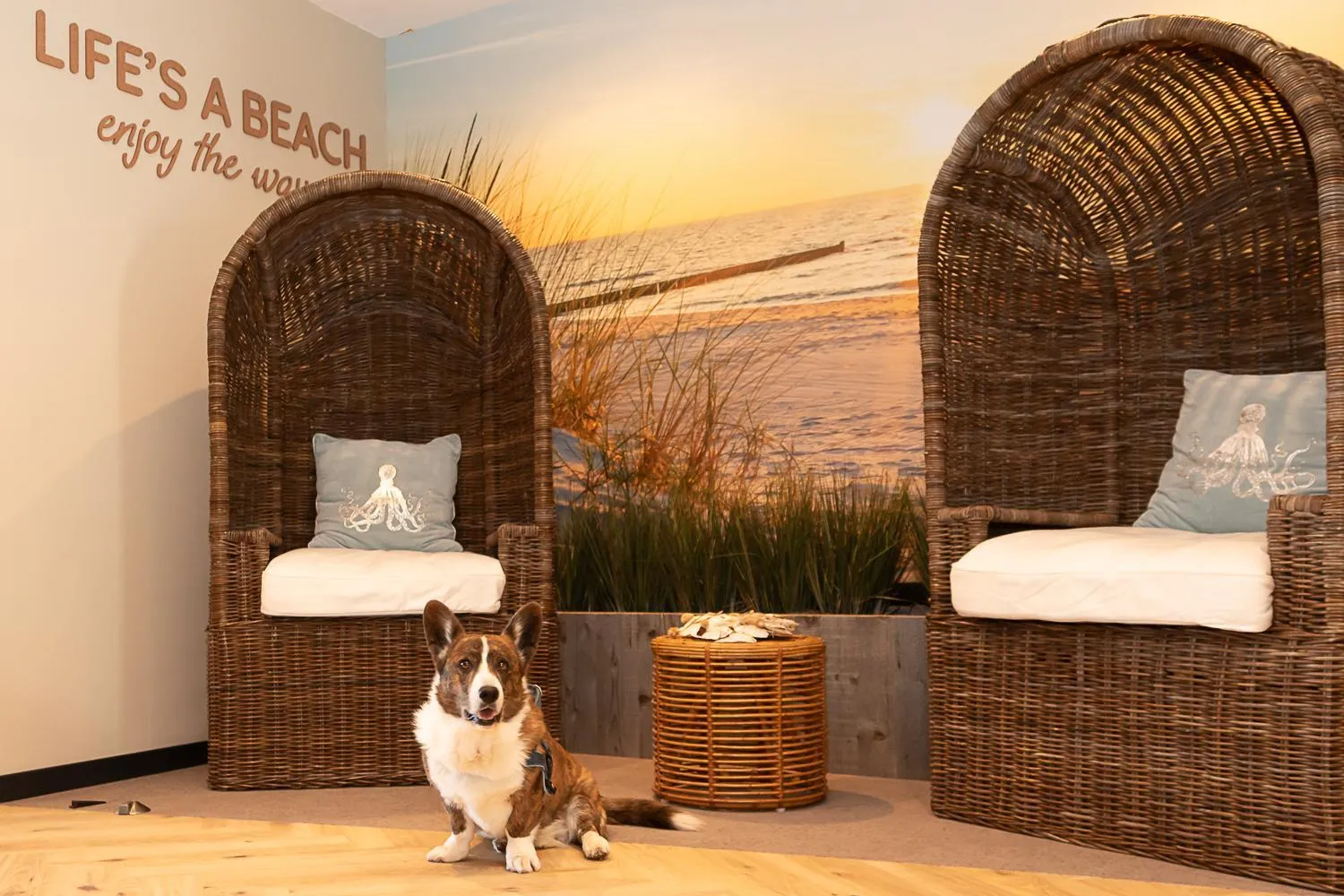 Lobby or reception in Beachfront Boutiquehotel