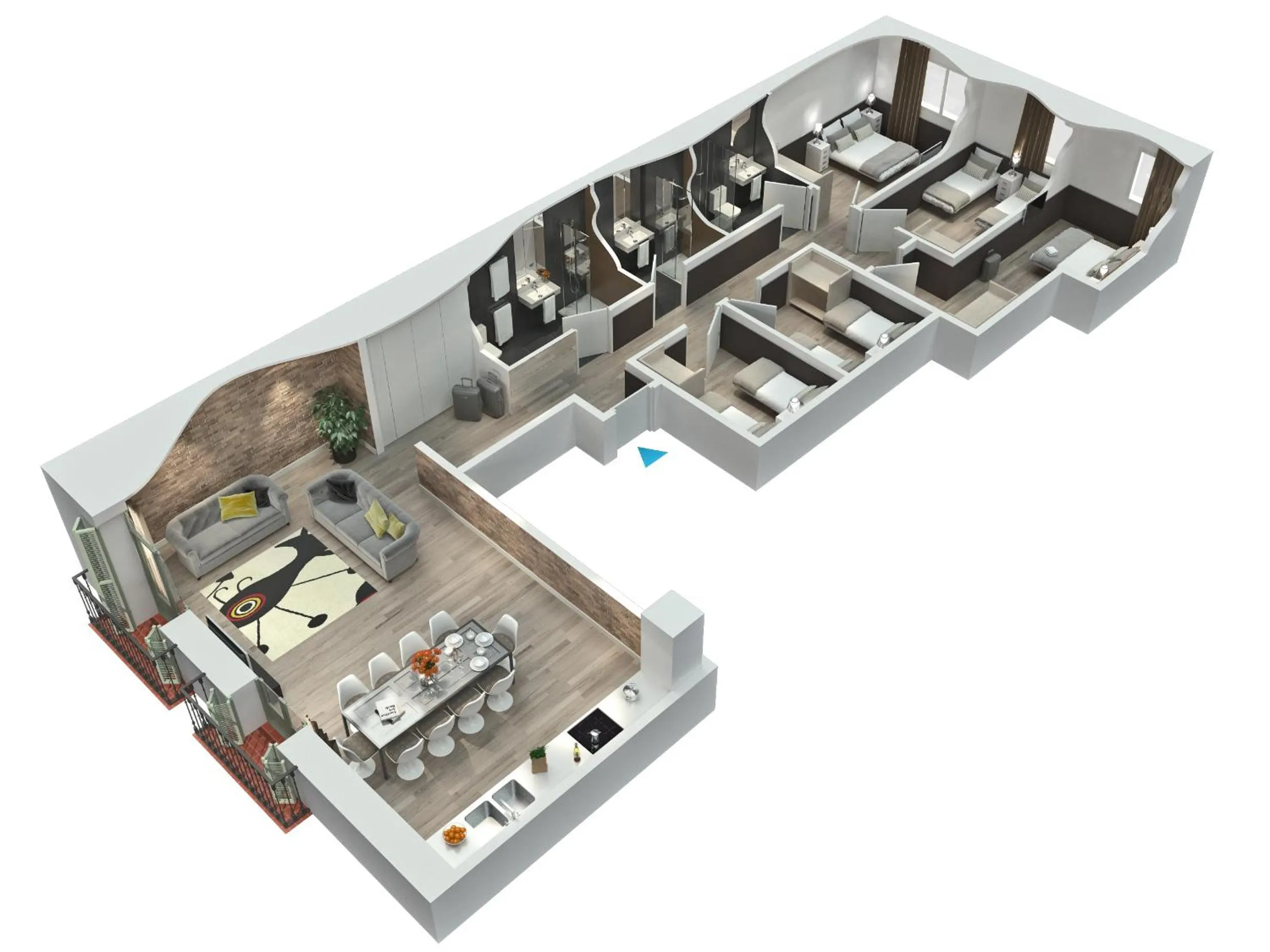 Decorative detail in Enjoybcn Miro Apartments