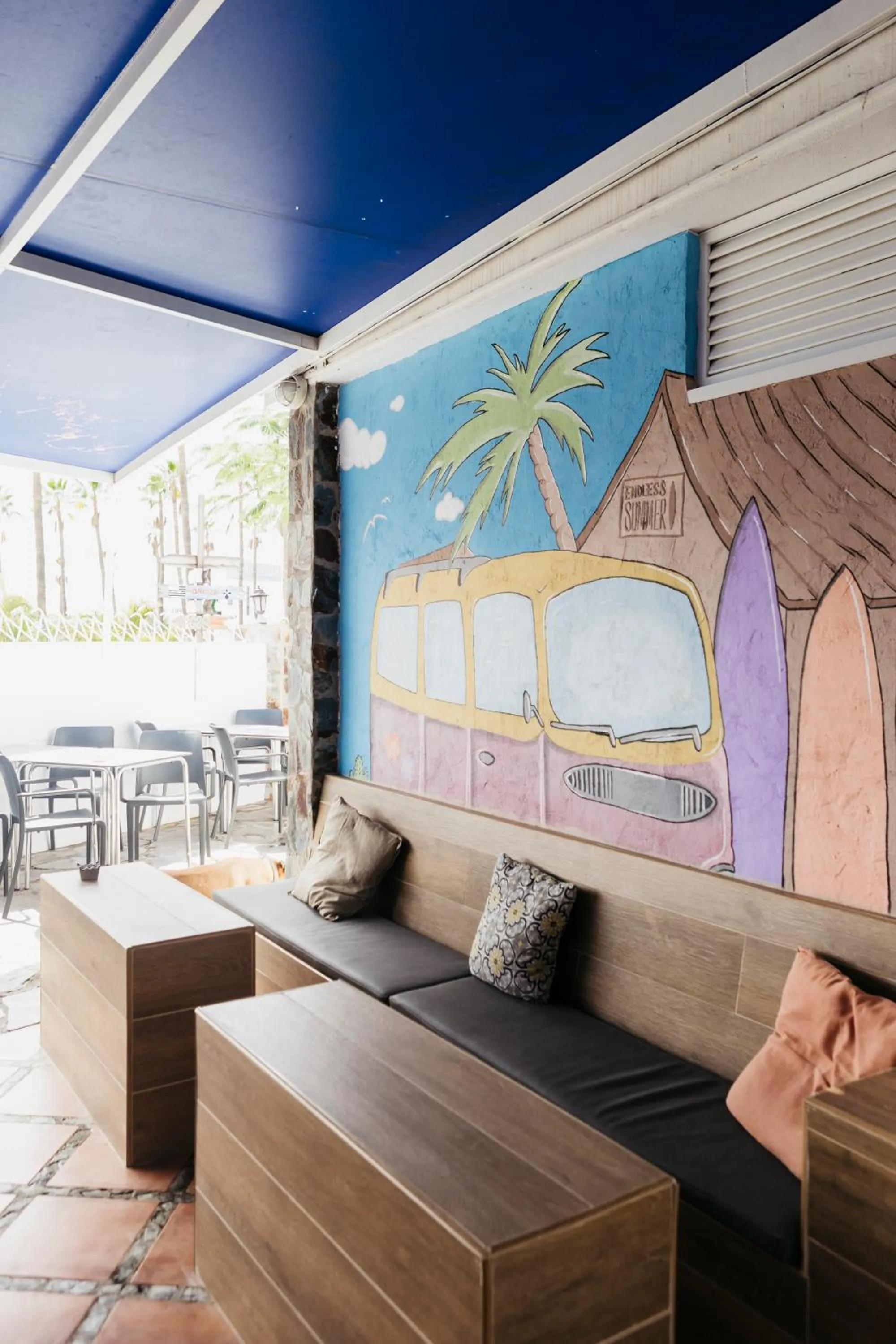 Balcony/Terrace in Endless Summer Hostel