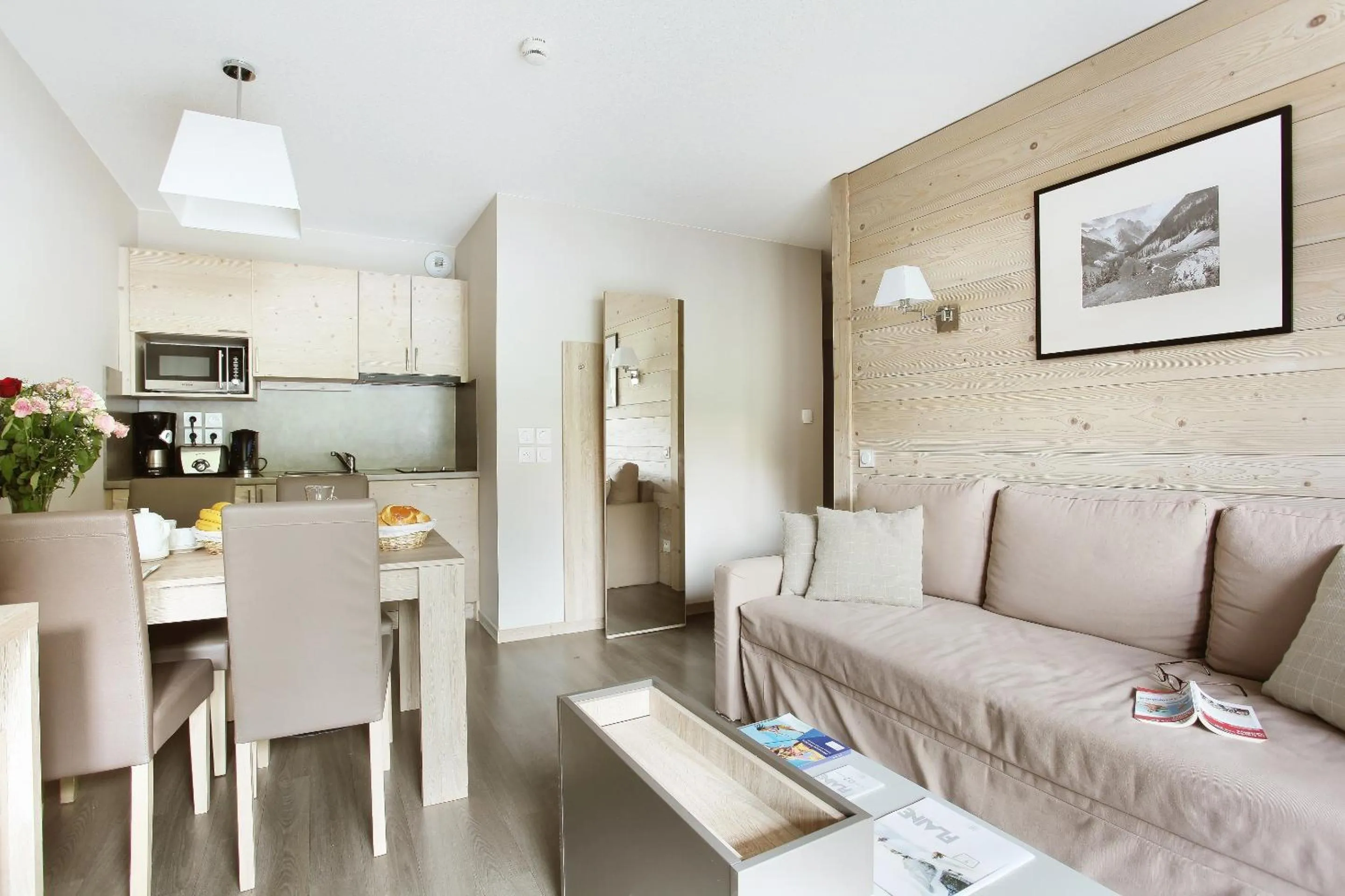 Kitchen or kitchenette in Résidence Odalys Le Panoramic