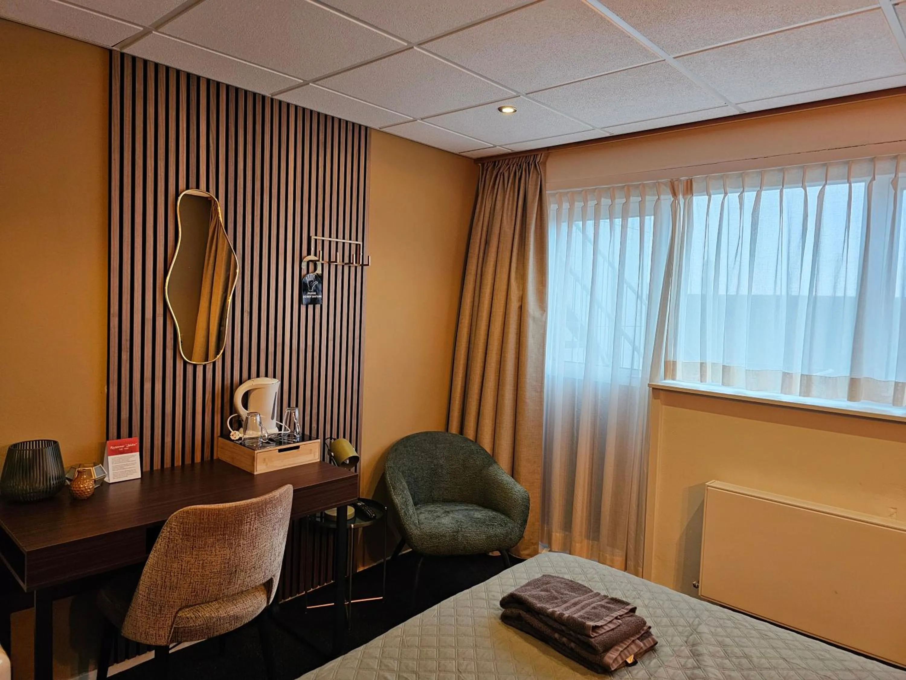 Bed in Hotel Restaurant Solskin