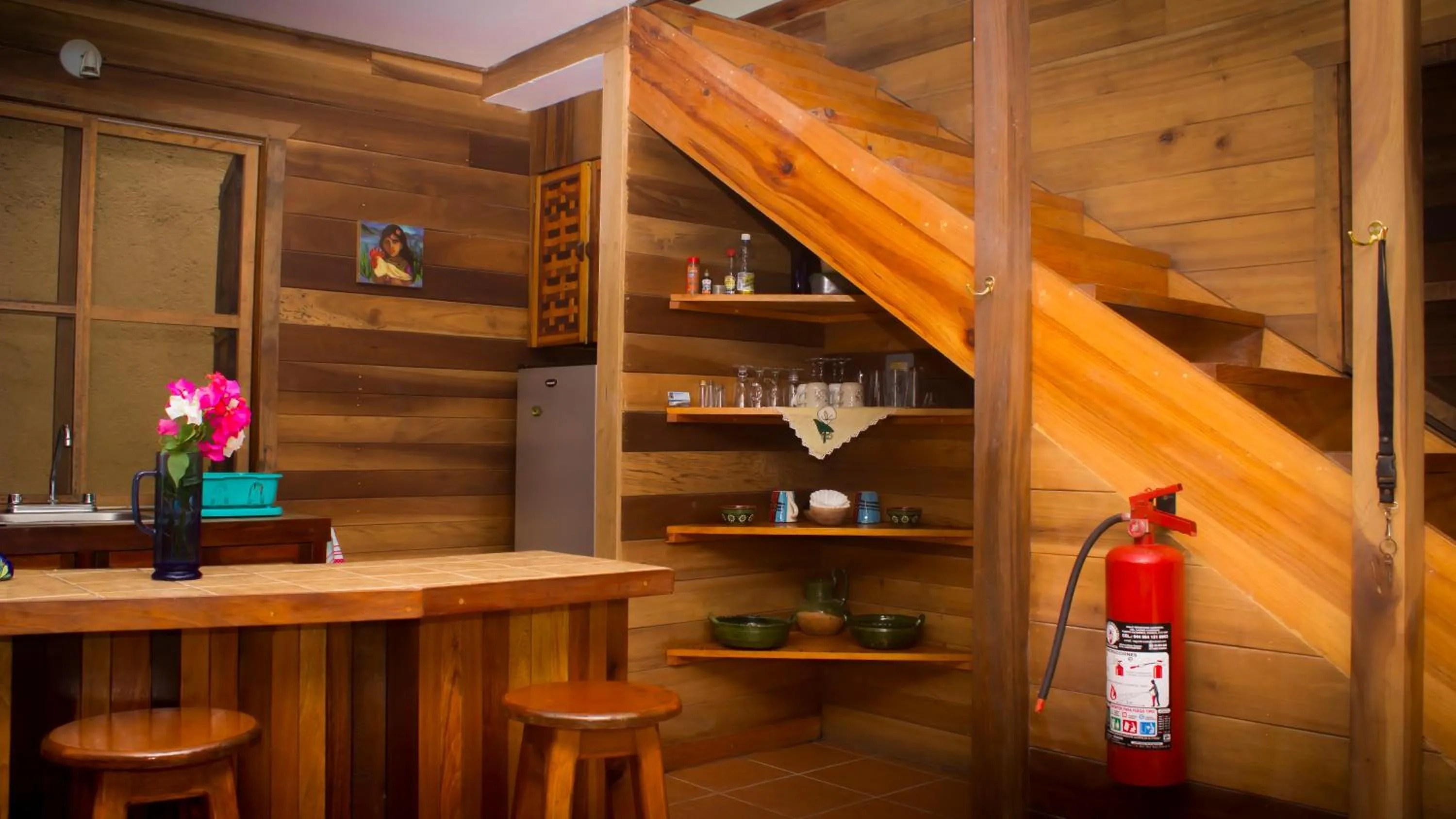 Kitchen or kitchenette in Las Cabañas Mágicas