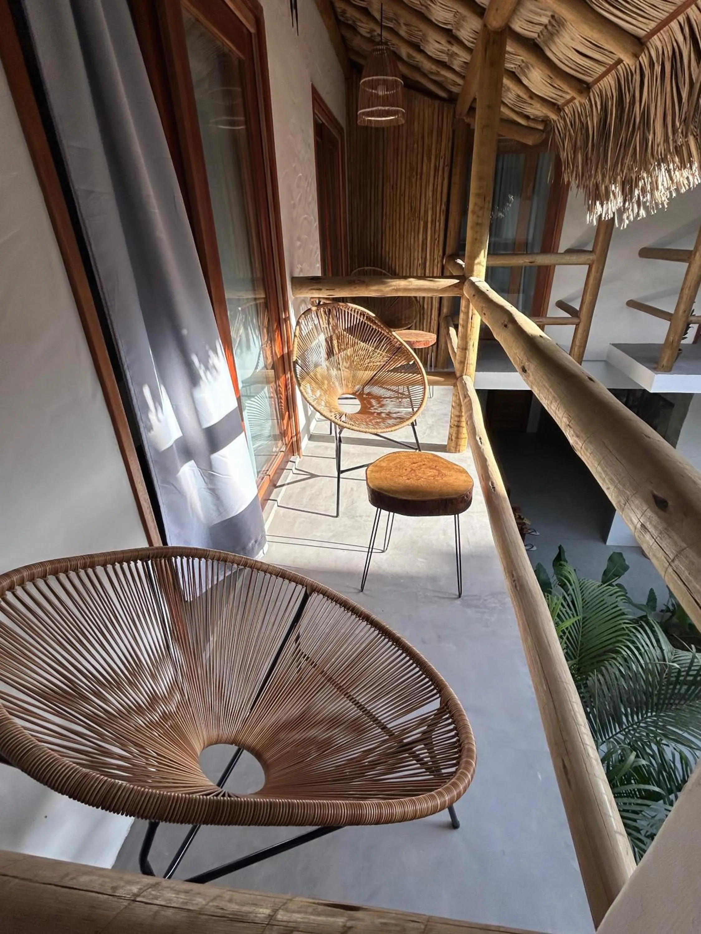 Balcony/Terrace in Pousada Baobá