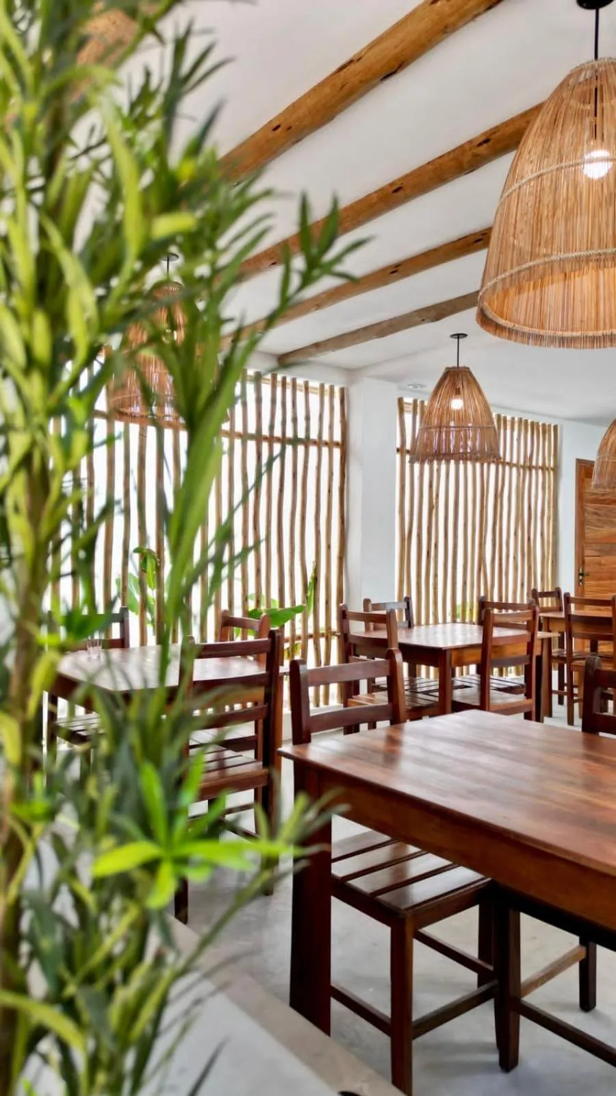 Seating area in Pousada Baobá