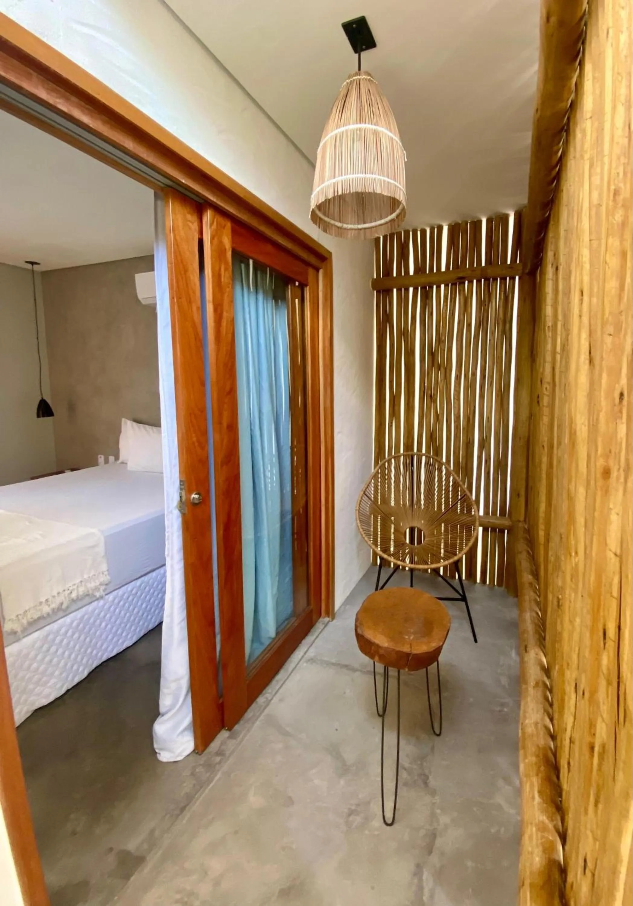 Bed in Pousada Baobá