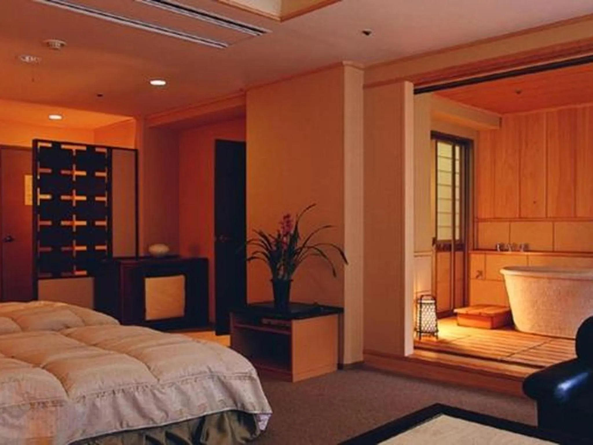 Photo of the whole room, Bed in Okudogo Ichiyunomori