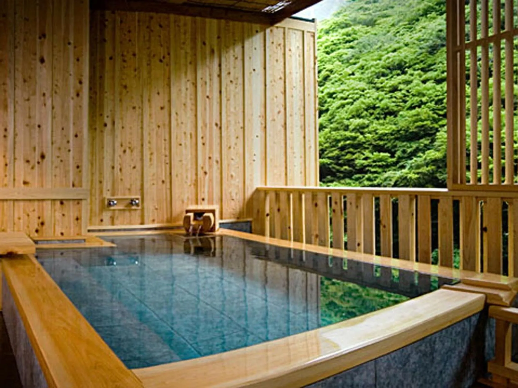 Hot Spring Bath in Okudogo Ichiyunomori