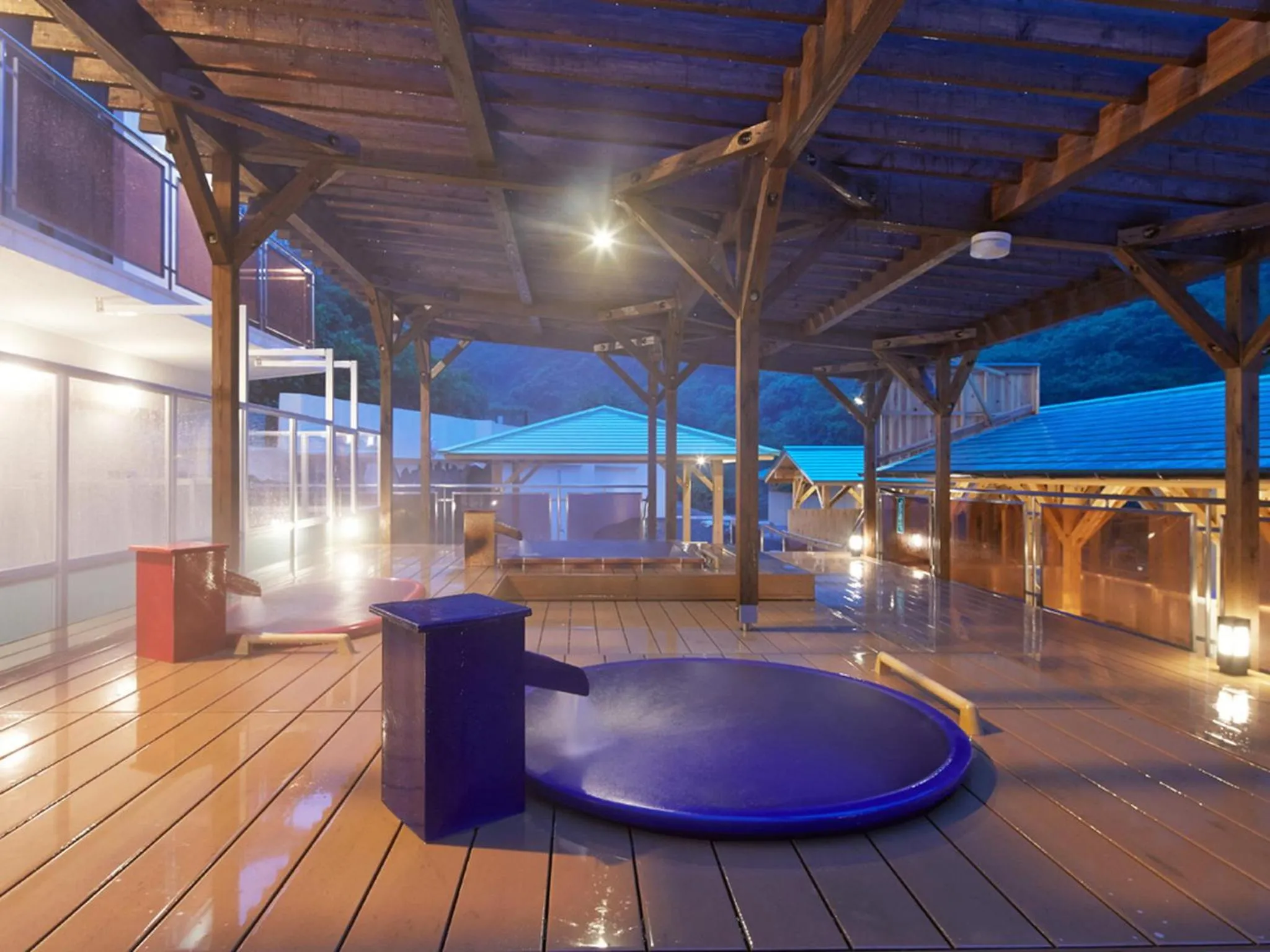 Hot Spring Bath in Okudogo Ichiyunomori