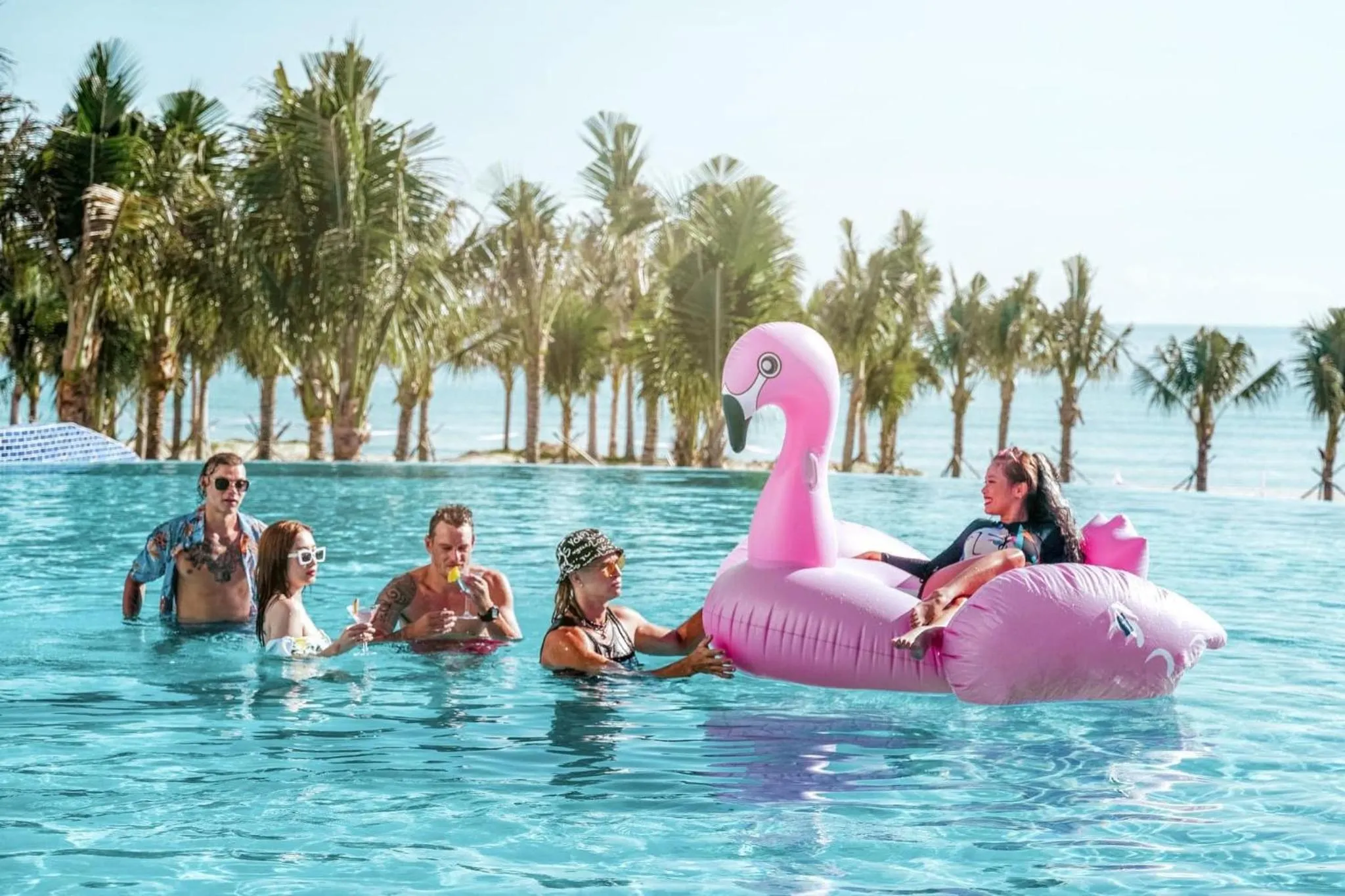 Swimming pool in The Oceanfront Apartment At Cam Ranh