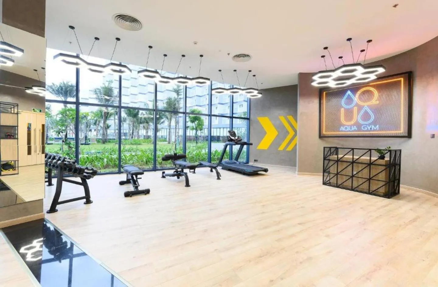Fitness centre/facilities in The Oceanfront Apartment At Cam Ranh