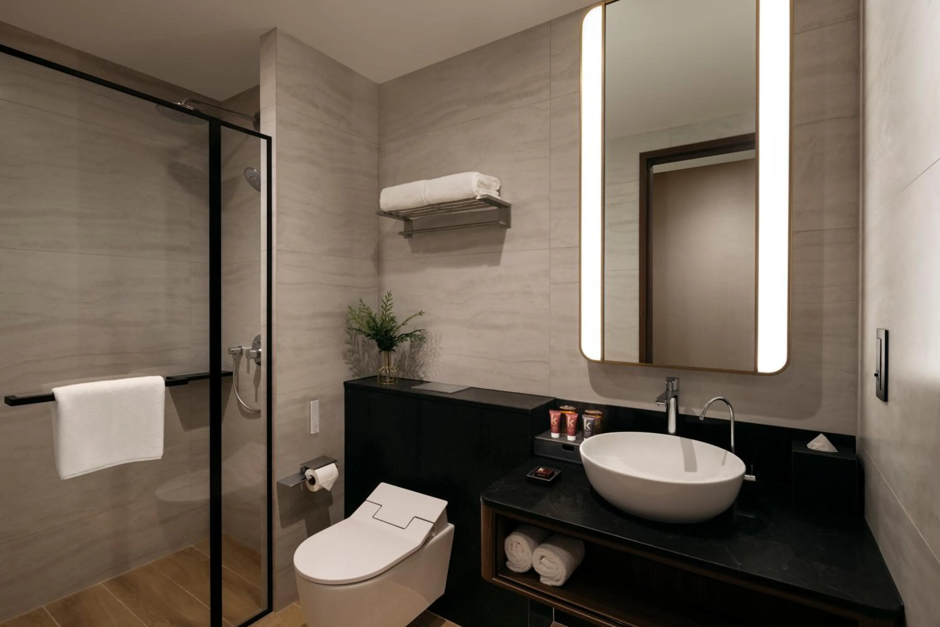 Bathroom in Quincy House Singapore by Far East Hospitality