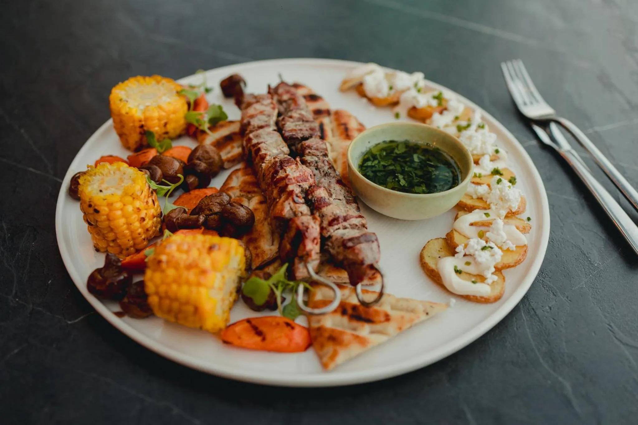 Food close-up in The Ciao Stelio Deluxe Boutique Hotel - Adults Only