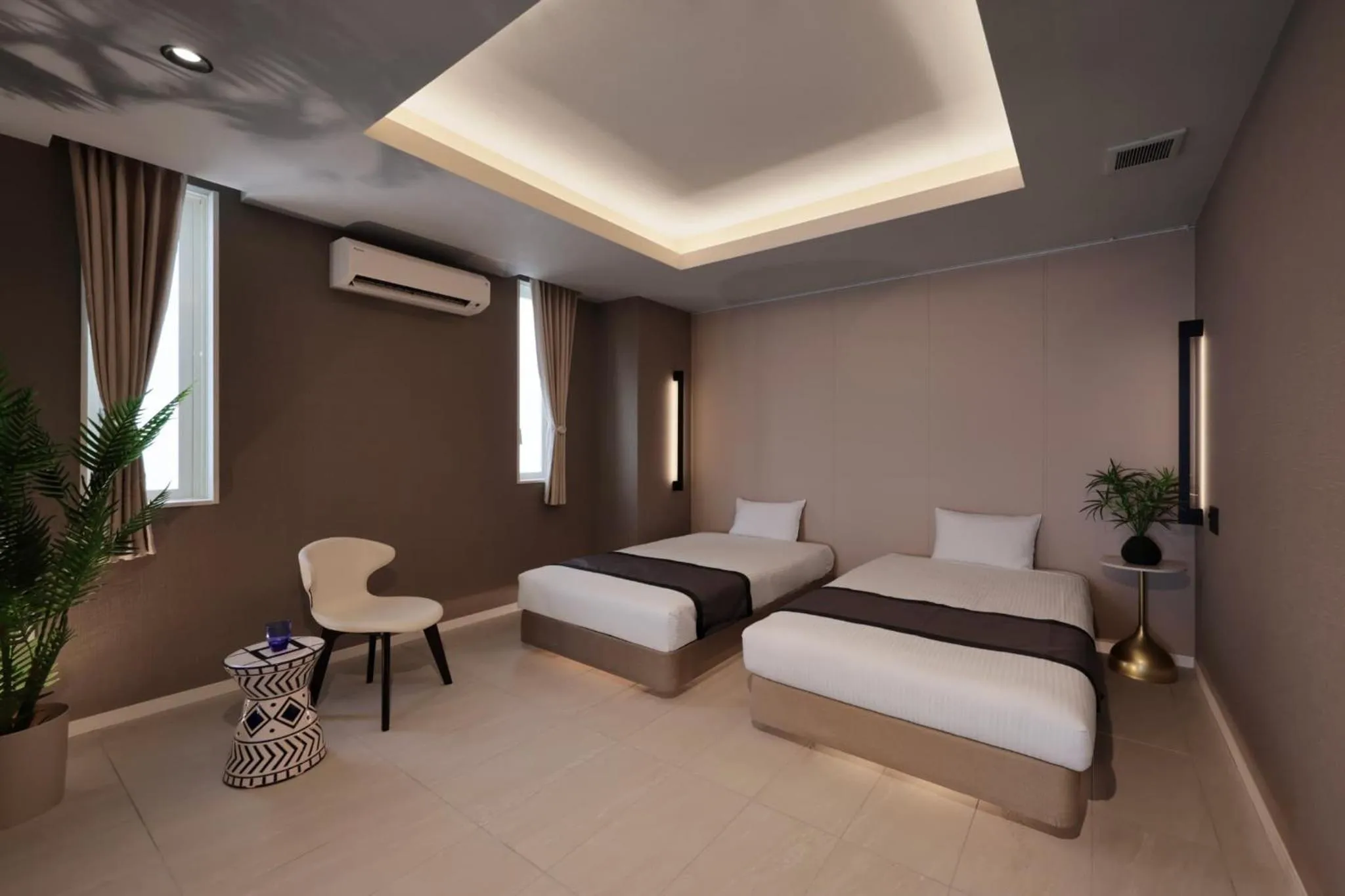 Bed in Crystal Villa Miyakojima Sunayama Beach