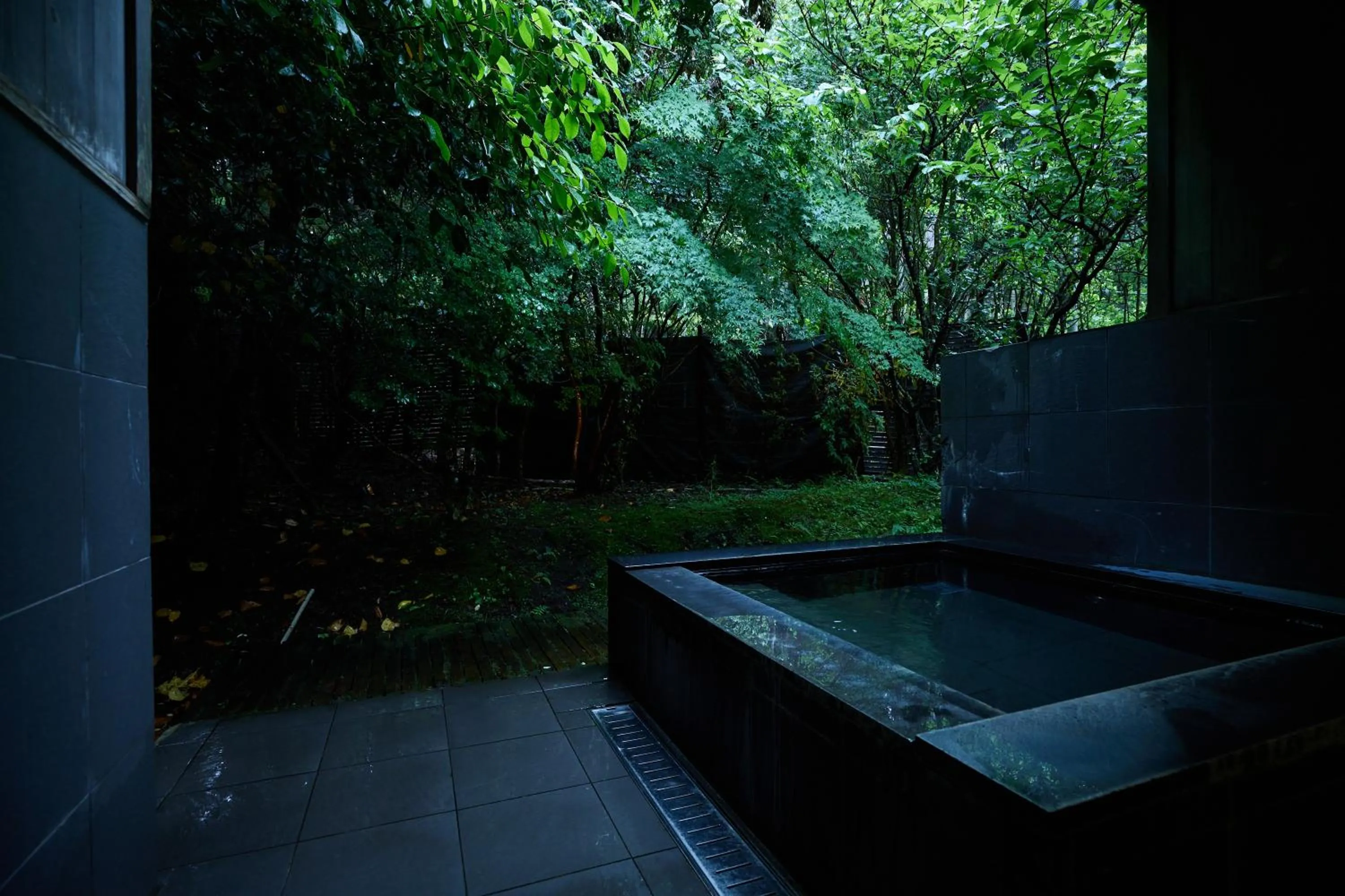 Open Air Bath in Forest Inn Born