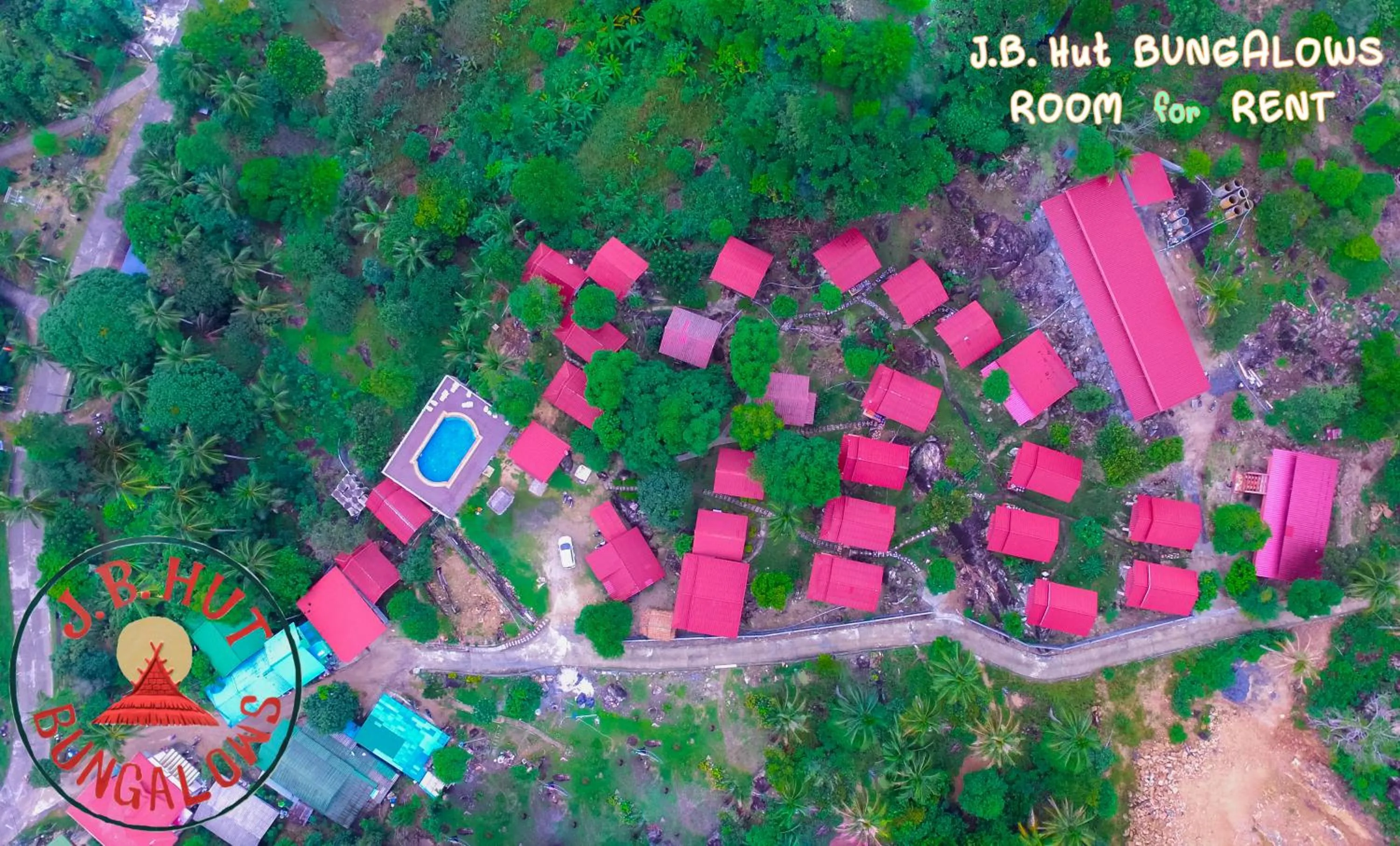Bird's eye view in J.B.Hut Bungalows