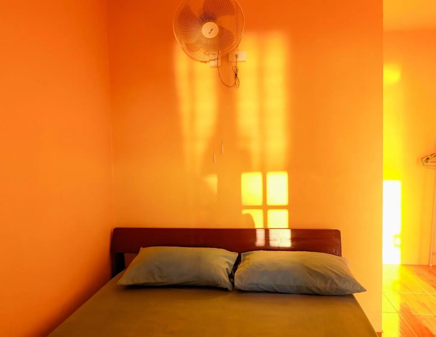 Bed in J.B.Hut Bungalows