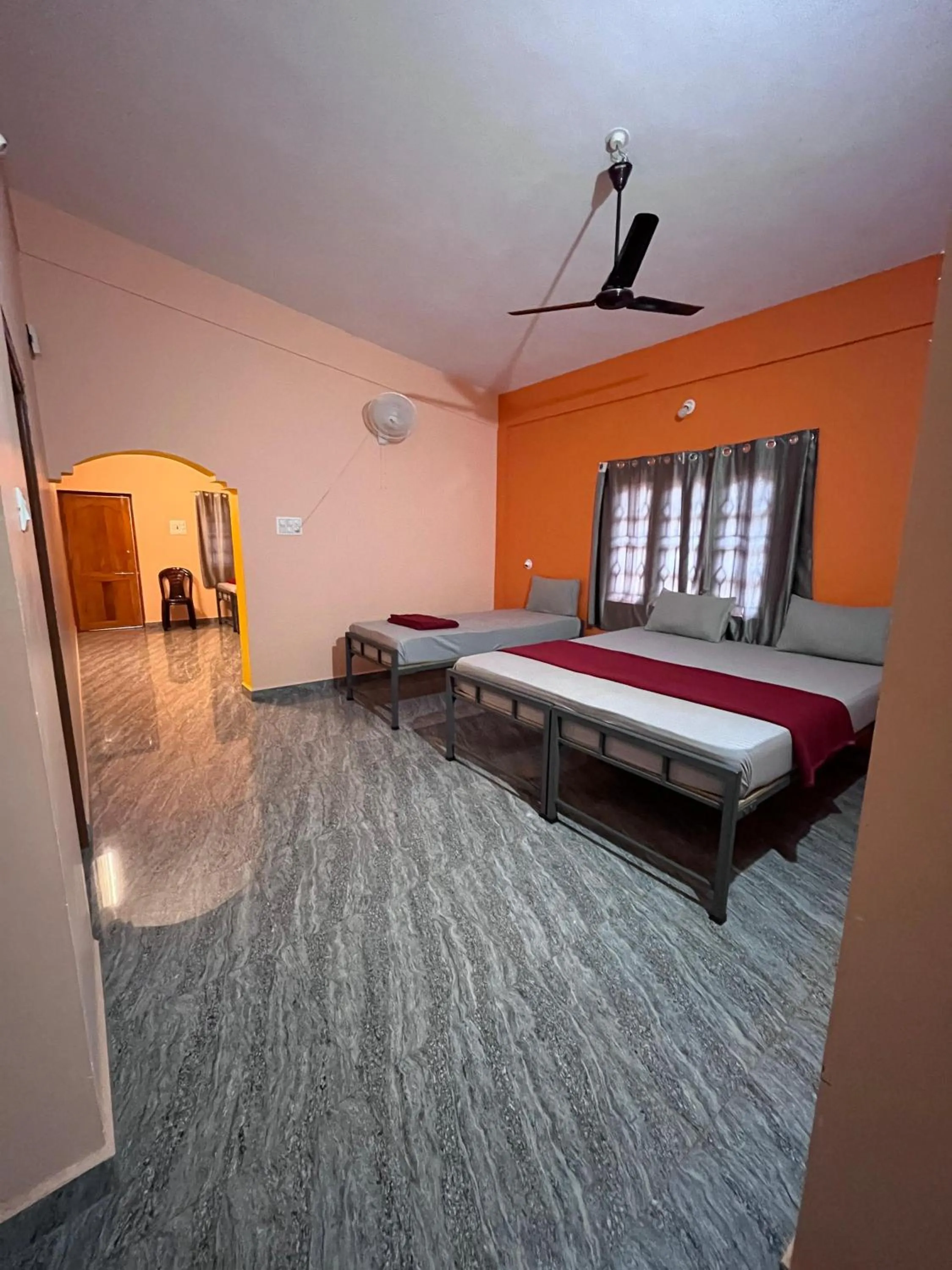 Bed in HostelVK Gokarna