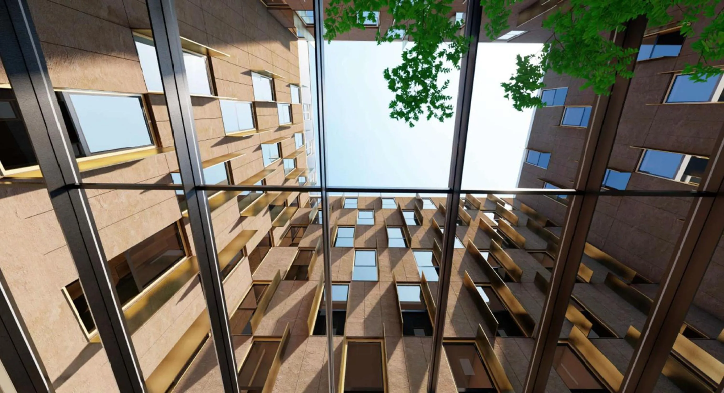 Inner courtyard view in Radisson Hotel Graz