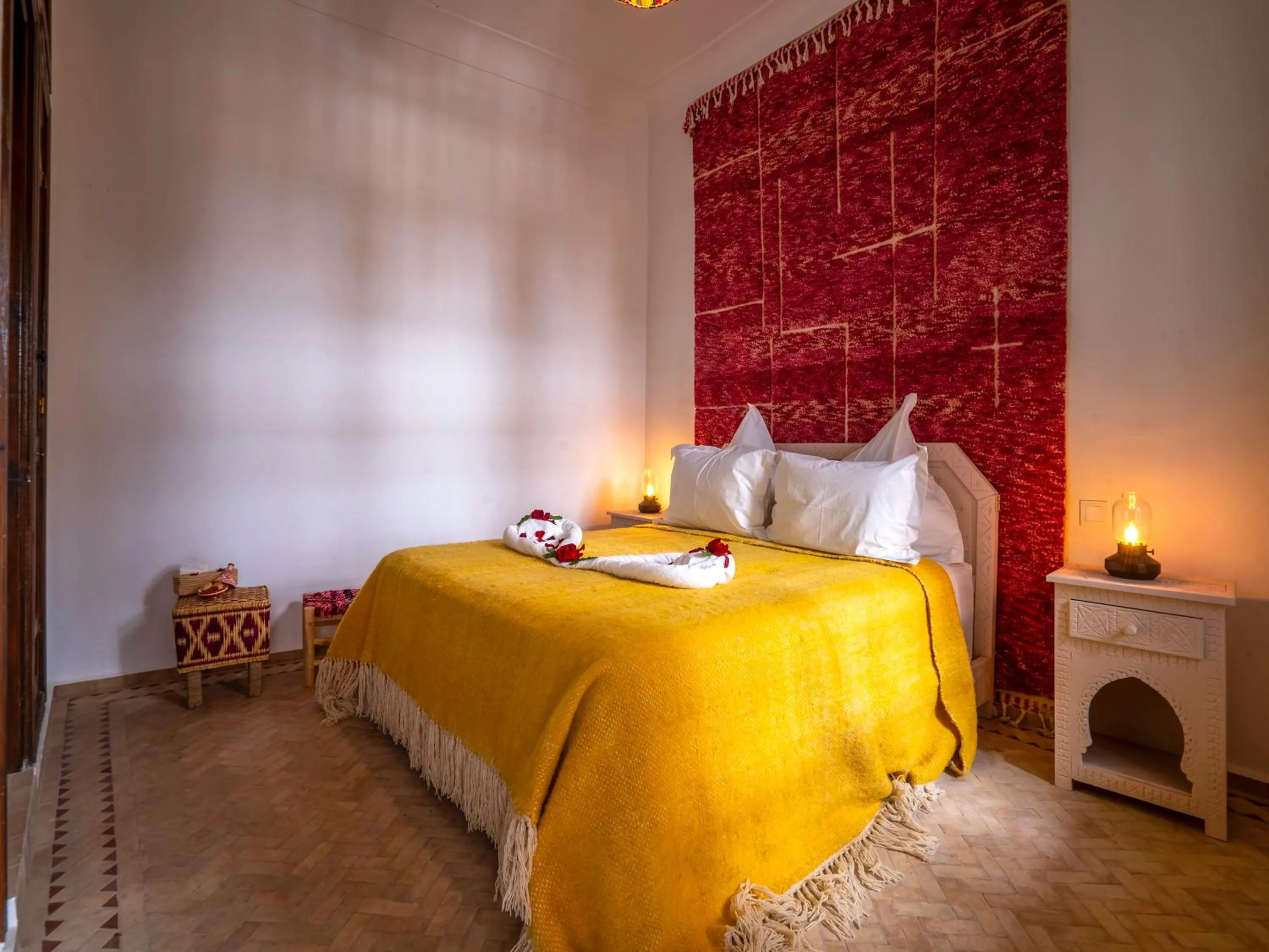 Bed in Kilimini Riad & SPA