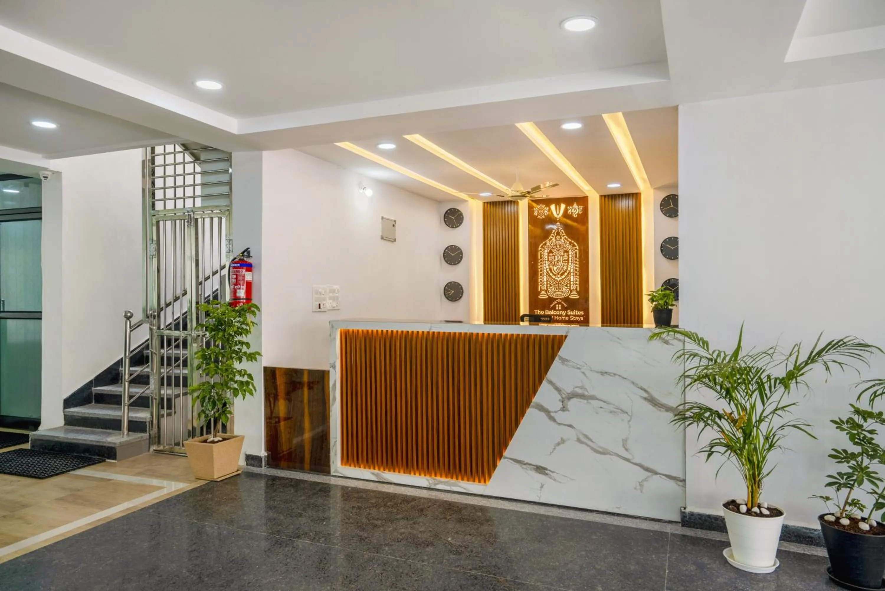 Lobby or reception in The Balcony Suites