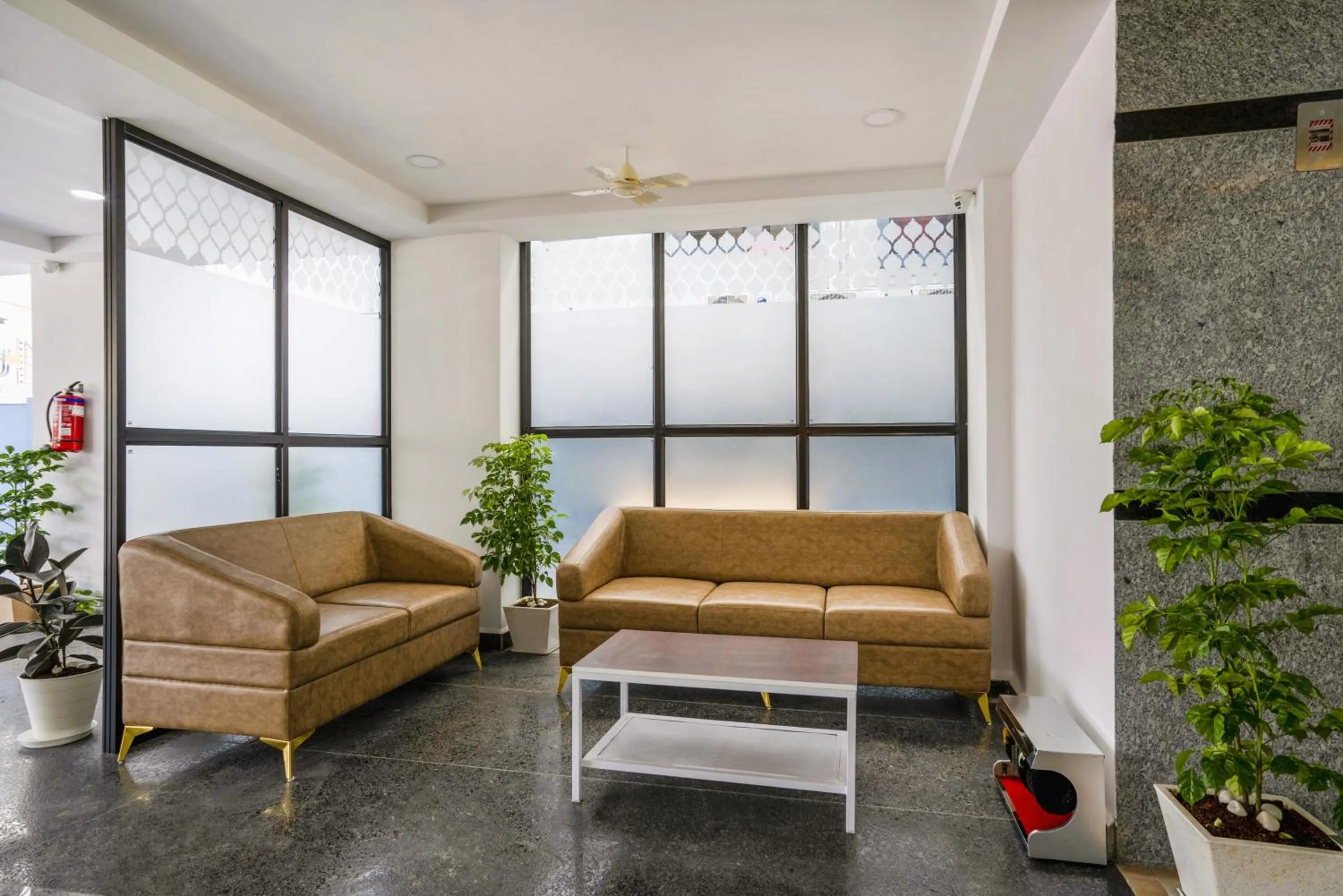 Lobby or reception in The Balcony Suites