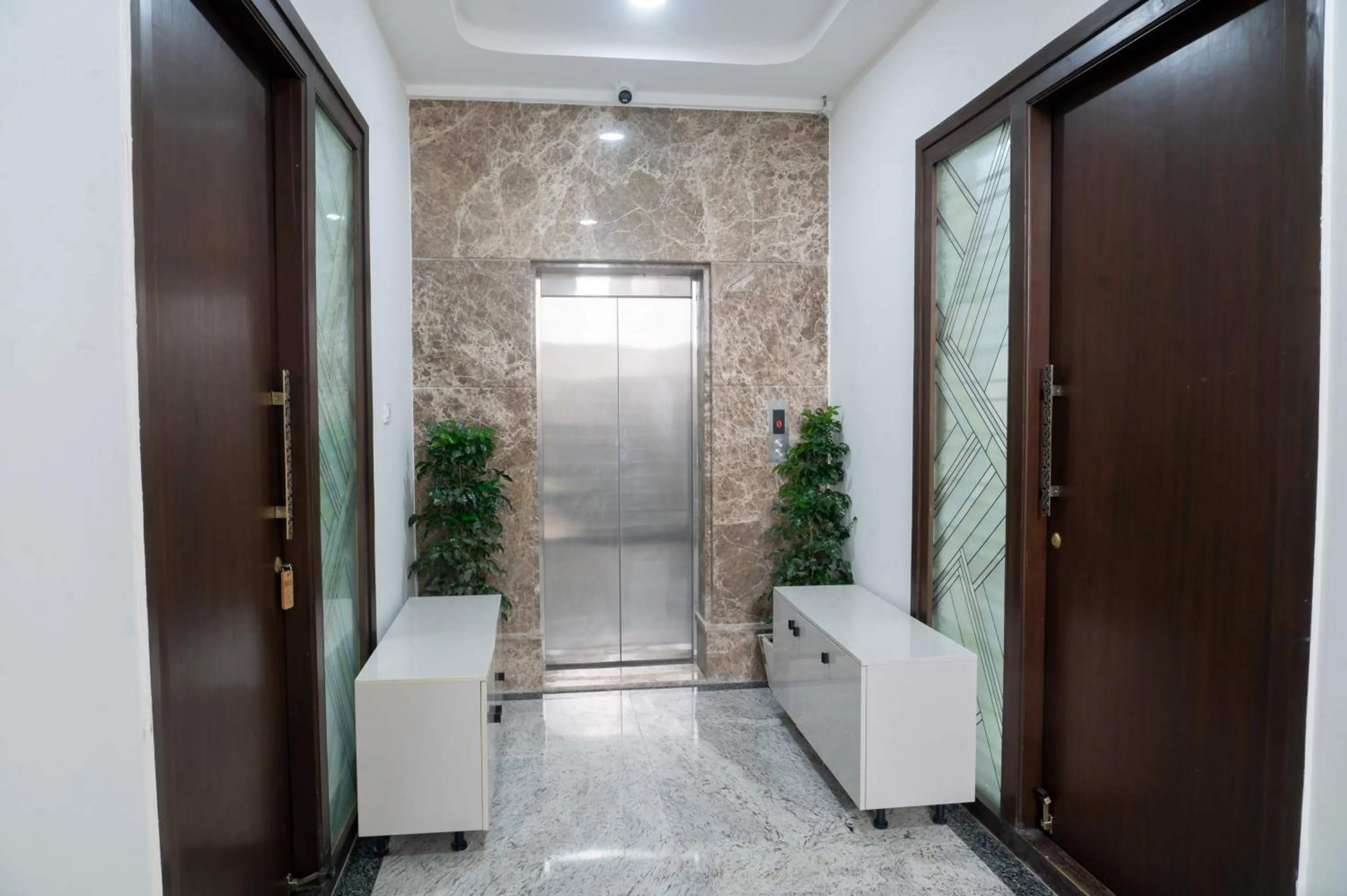 elevator in The Balcony Suites