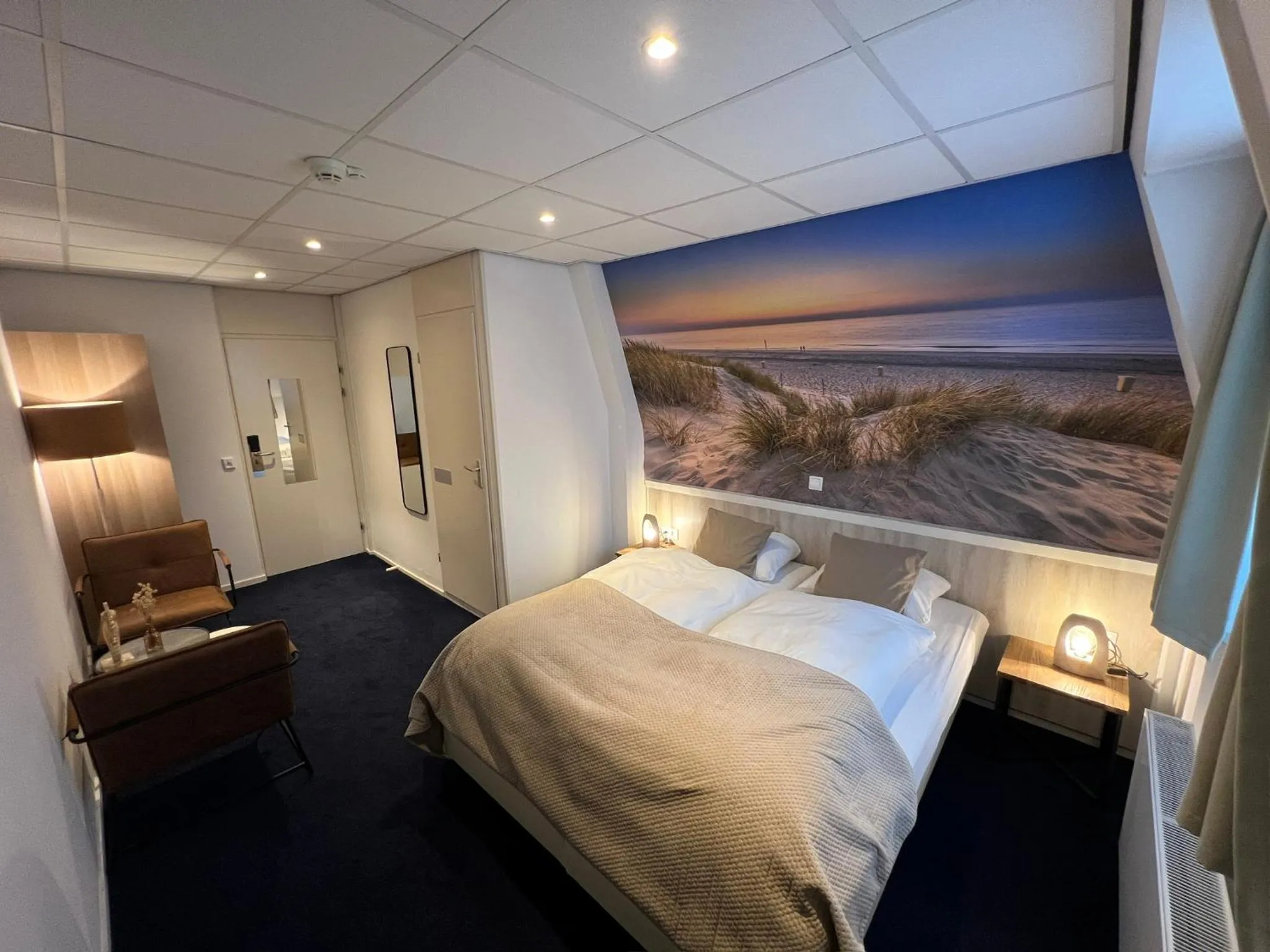 Bed in SEA YOU Hotel Noordwijk