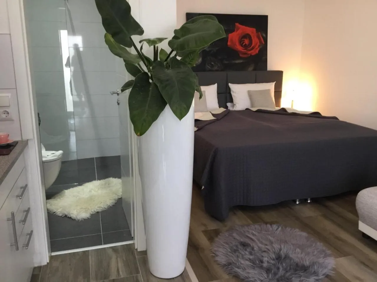 Bed in Hotel Zum Berggarten