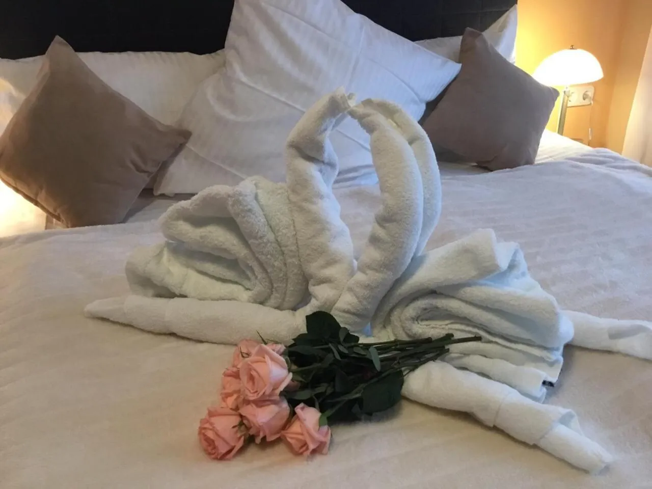 Bed in Hotel Zum Berggarten