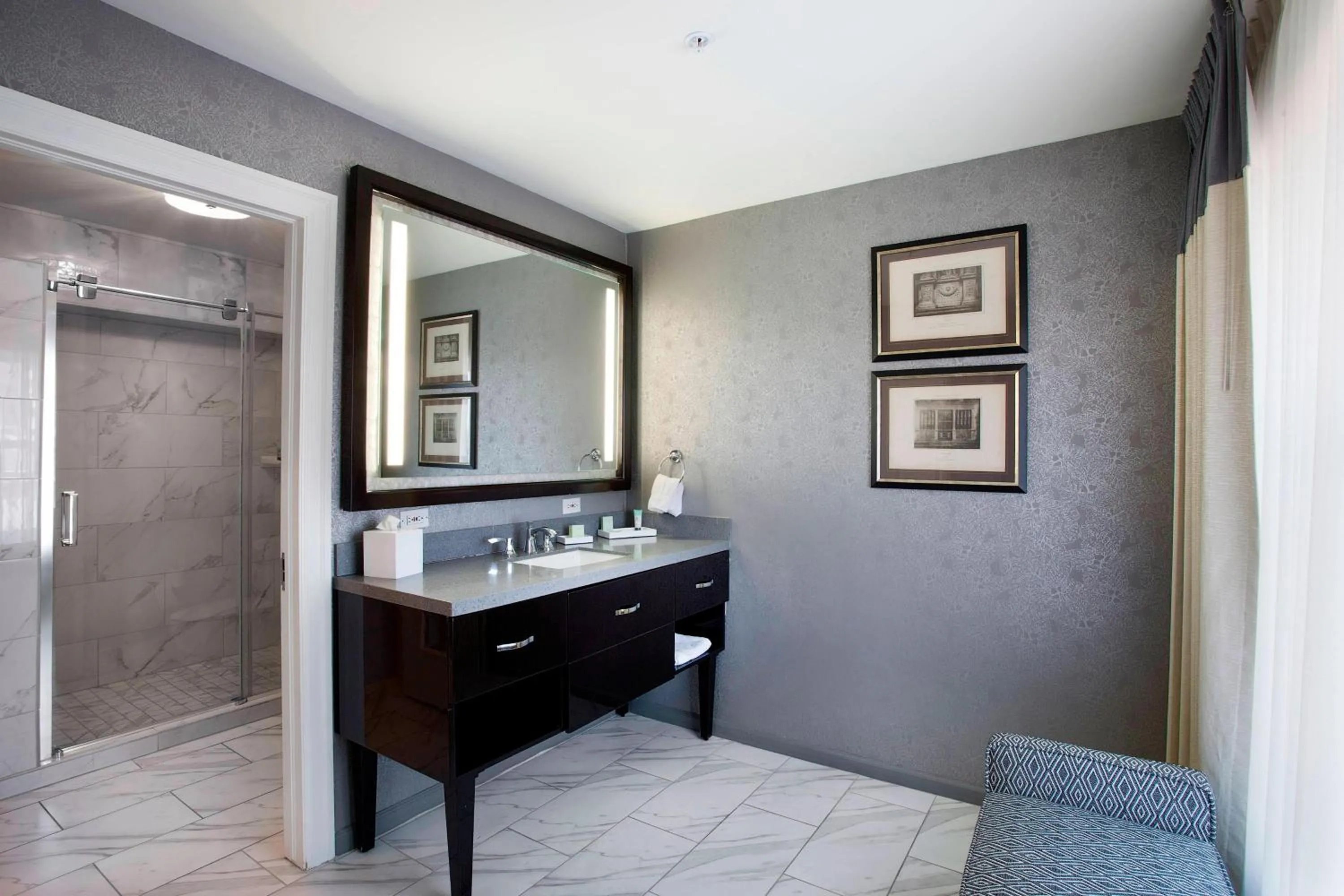 Bathroom in Ambassador Hotel Tulsa, Autograph Collection