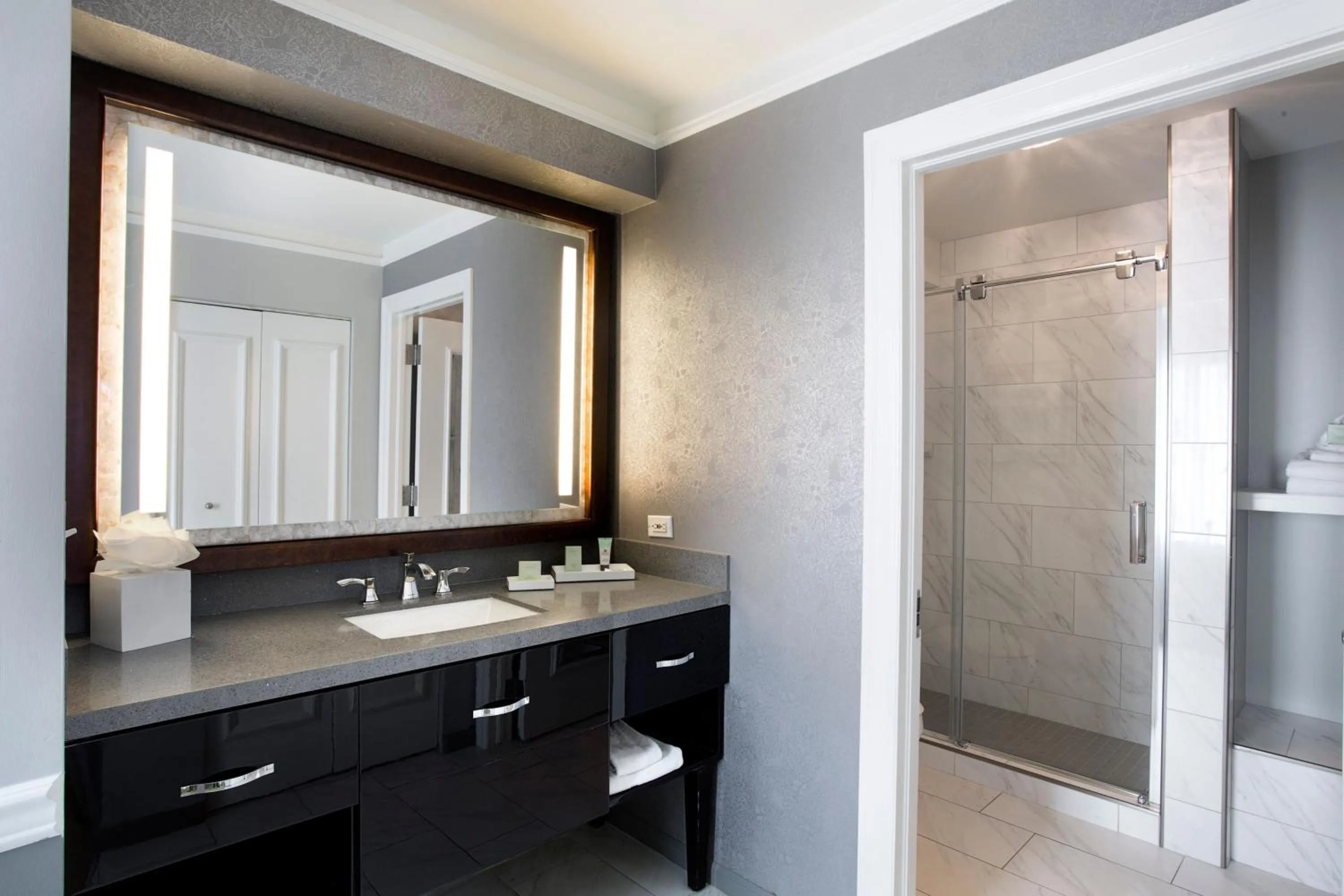 Bathroom in Ambassador Hotel Tulsa, Autograph Collection