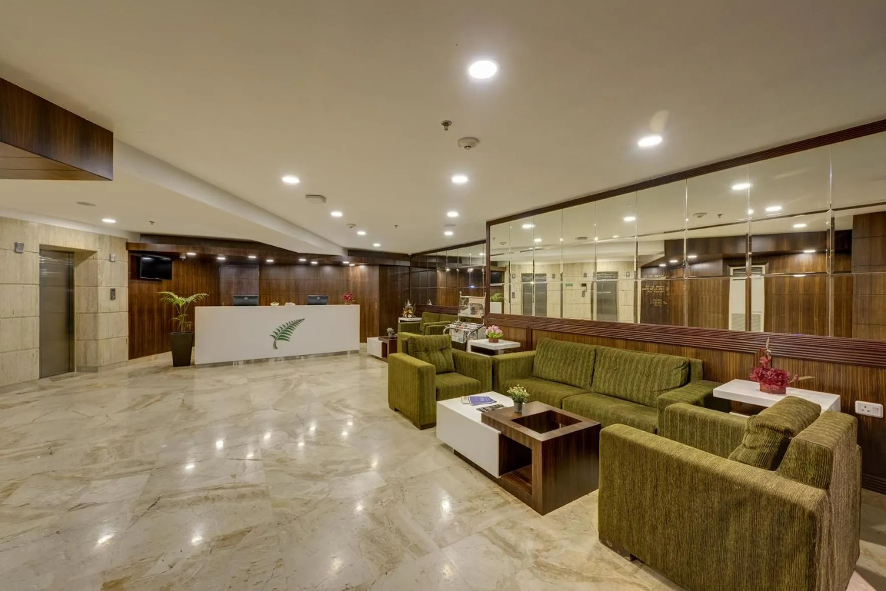 Lobby or reception in The Fern Residency Galaxy Mall