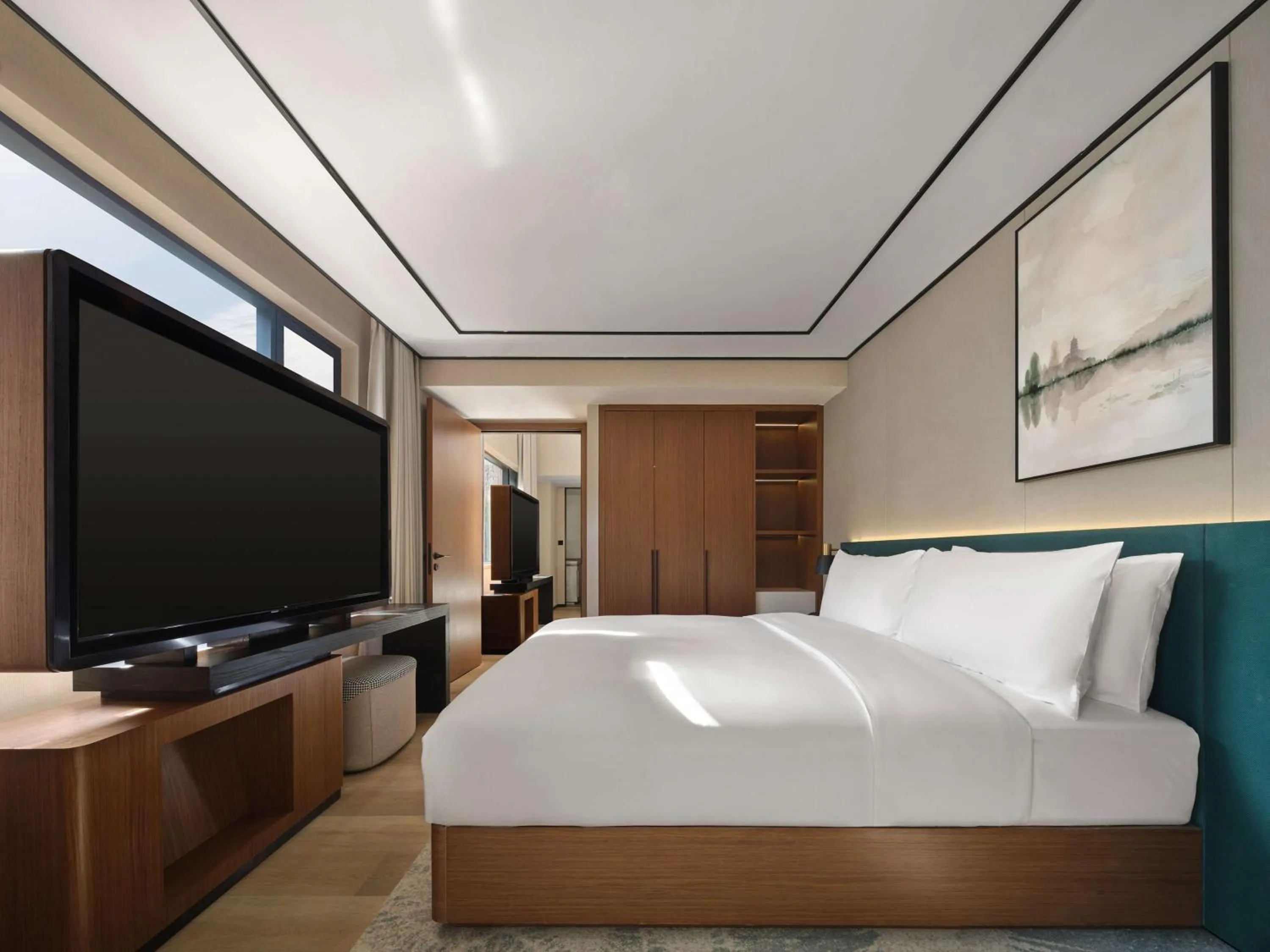 Bed in Hilton Garden Inn Hangzhou West Lake