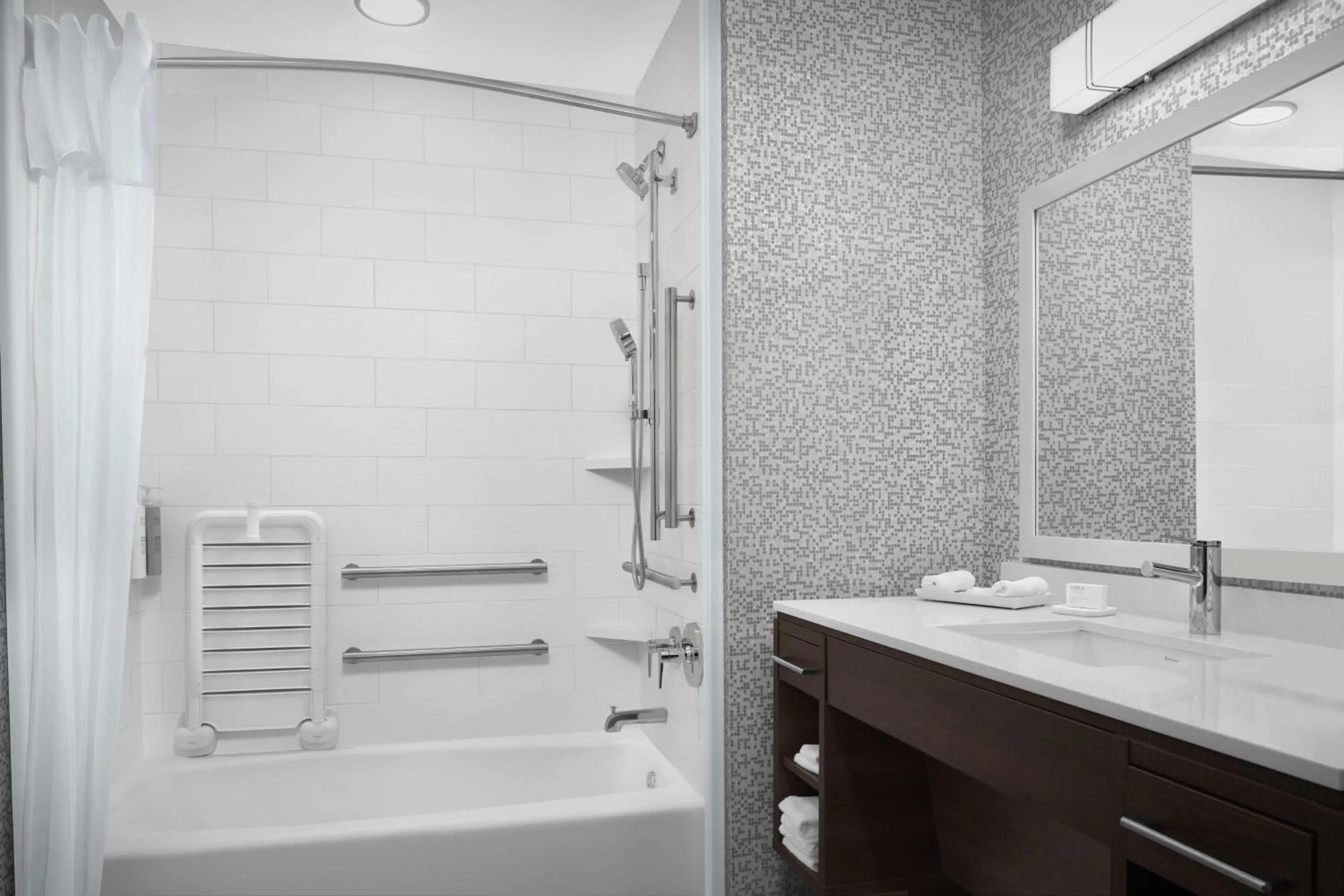 Bathroom in Home2 Suites By Hilton Poughkeepsie