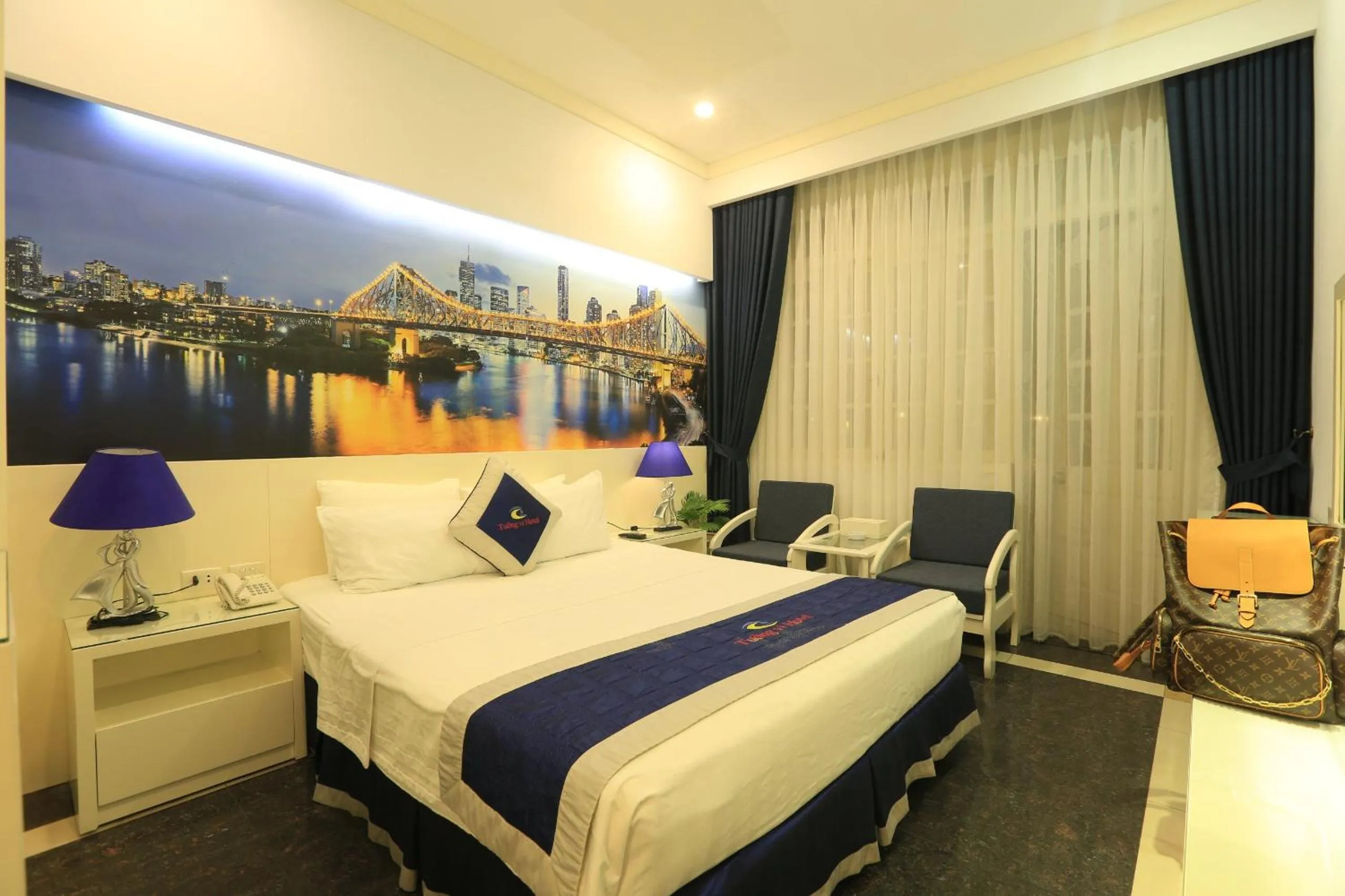 Bed in Tuong Vi Hotel