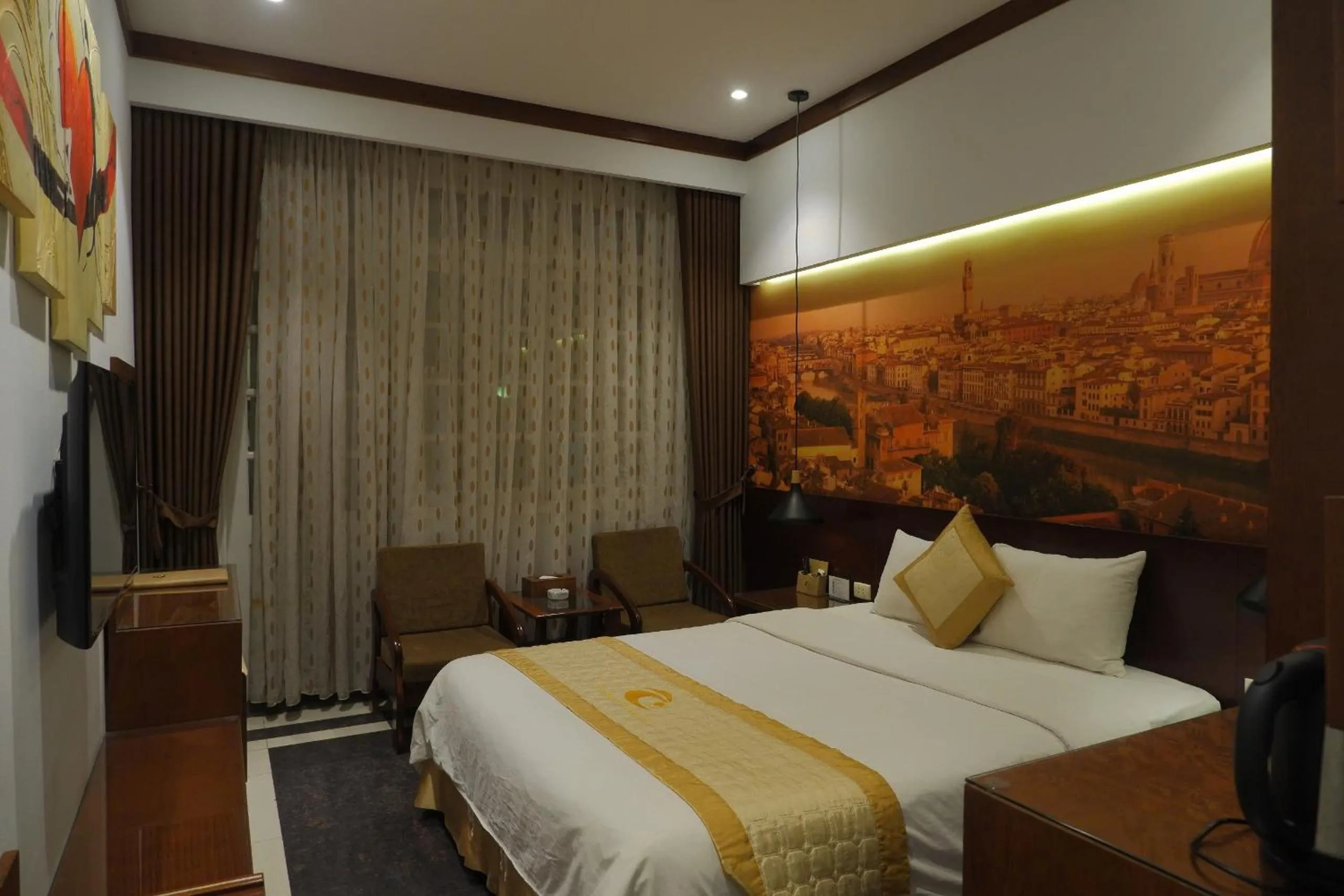 Bed in Tuong Vi Hotel