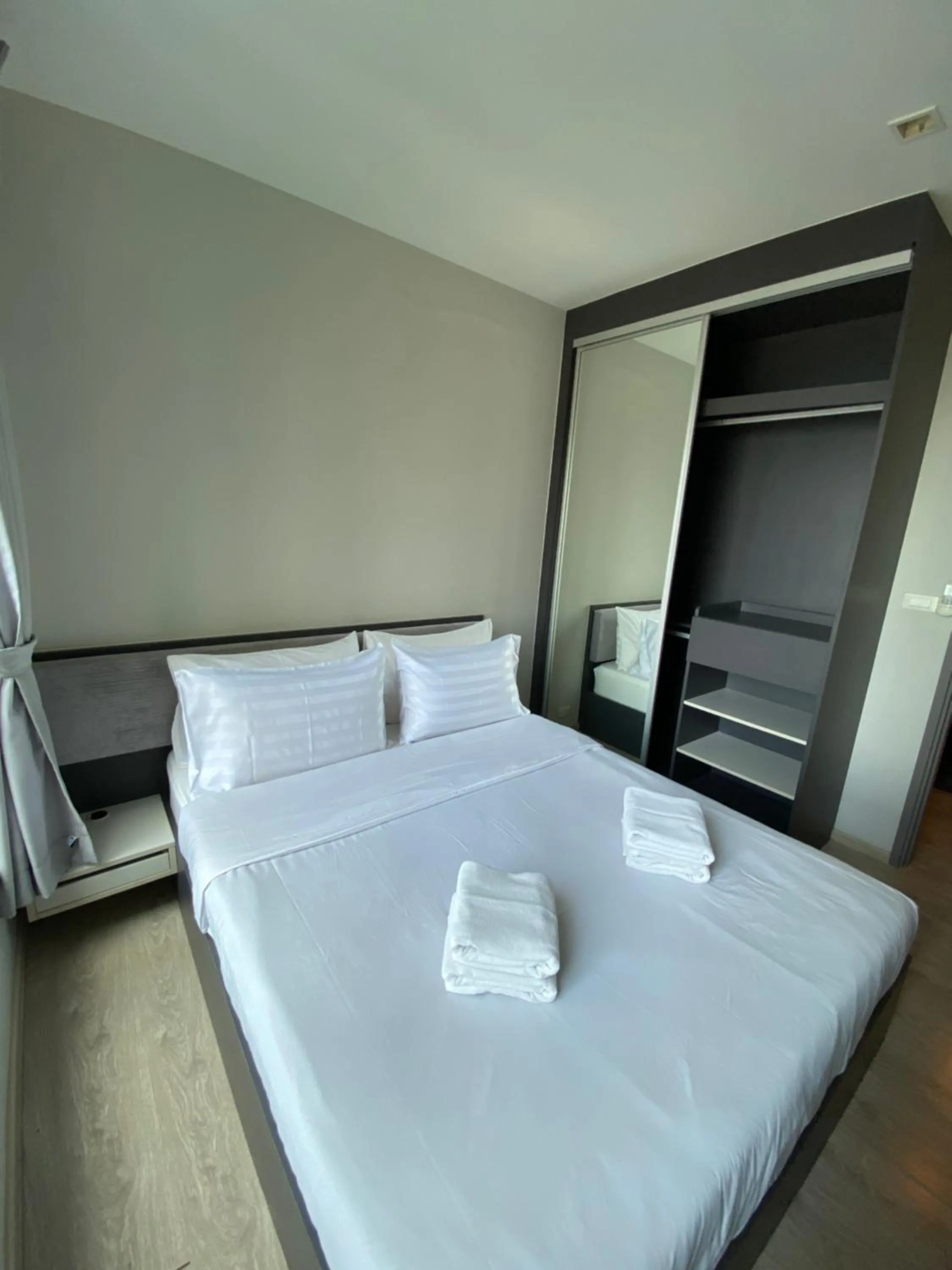 Bed in The base in pattaya condo