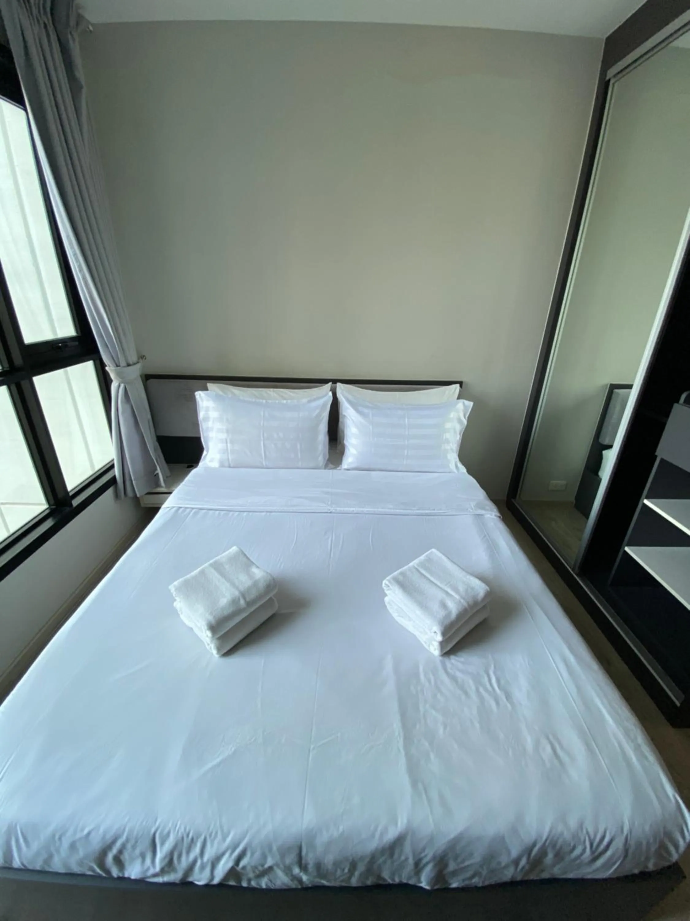 Bed in The base in pattaya condo