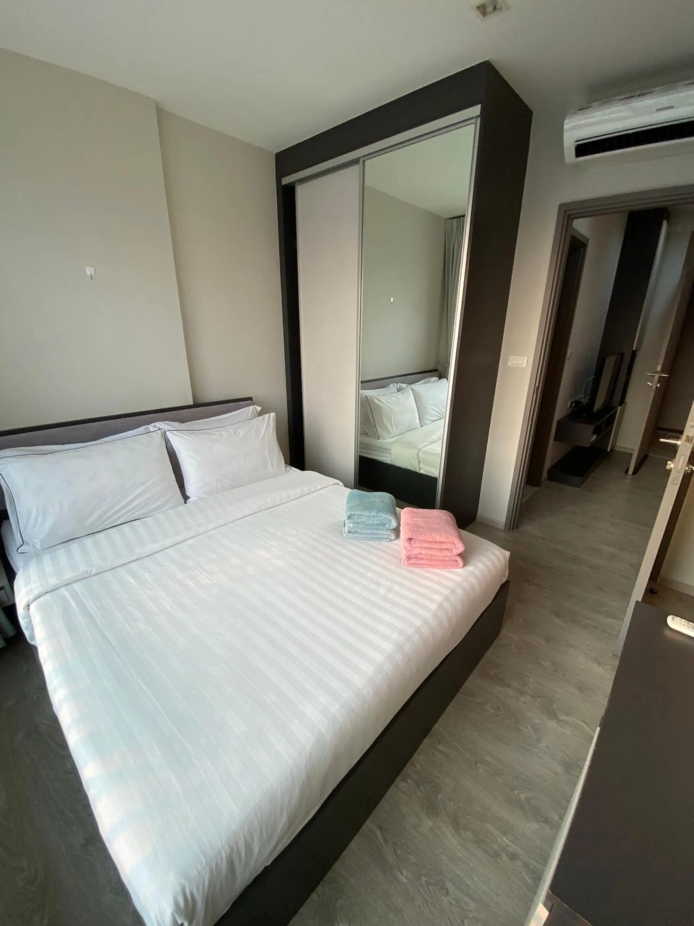 Bed in The base in pattaya condo