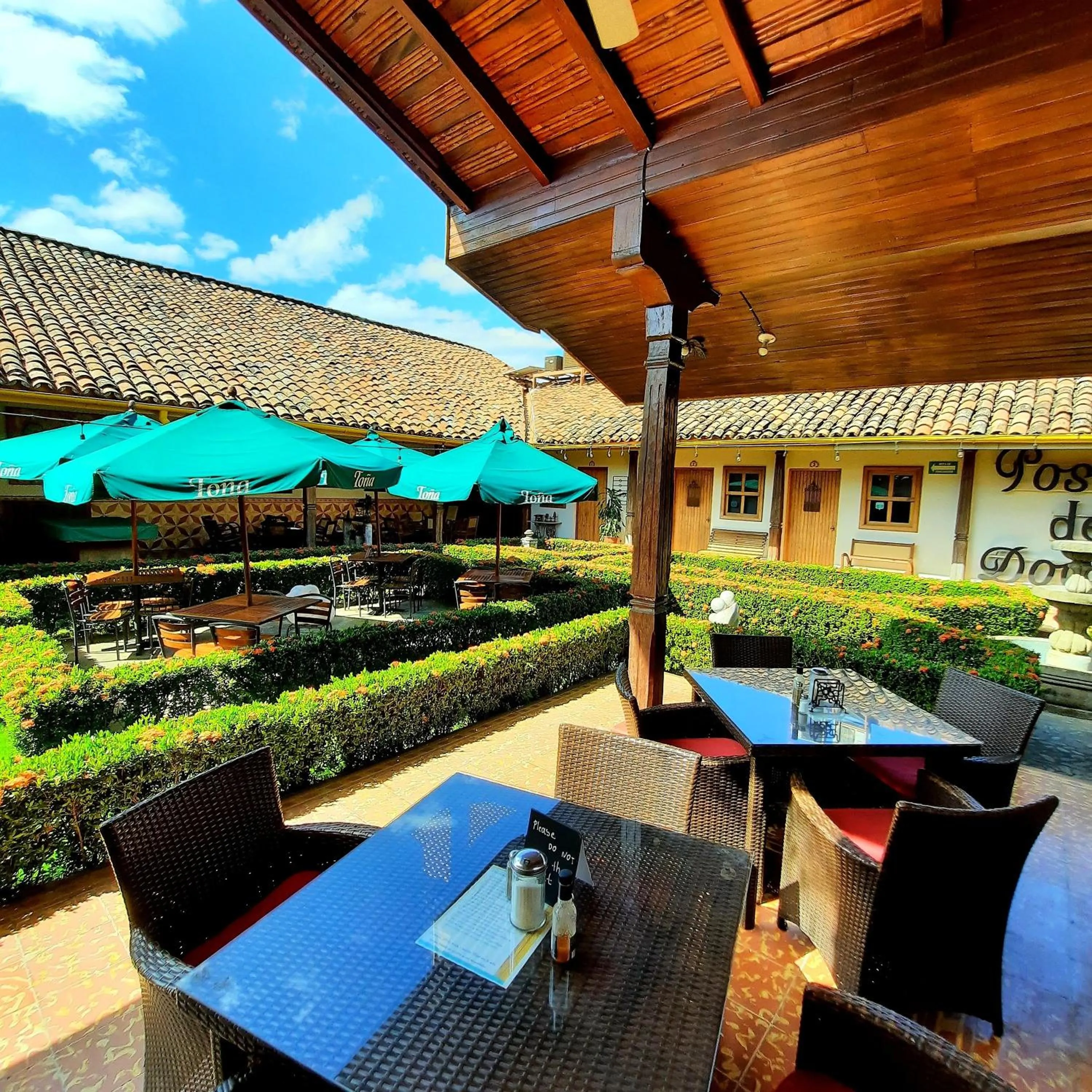 Patio in Hotel La Posada del Doctor