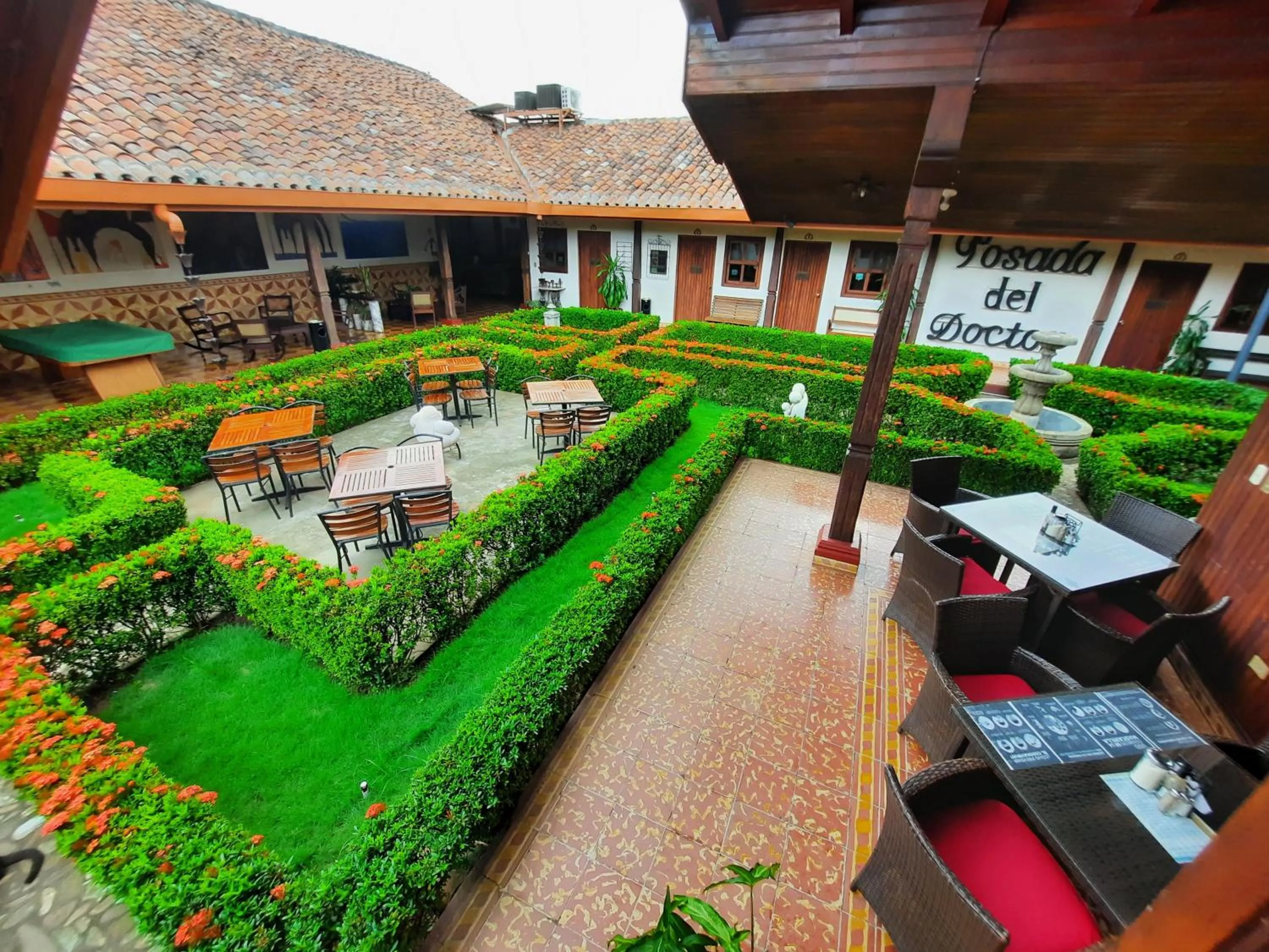 Patio in Hotel La Posada del Doctor